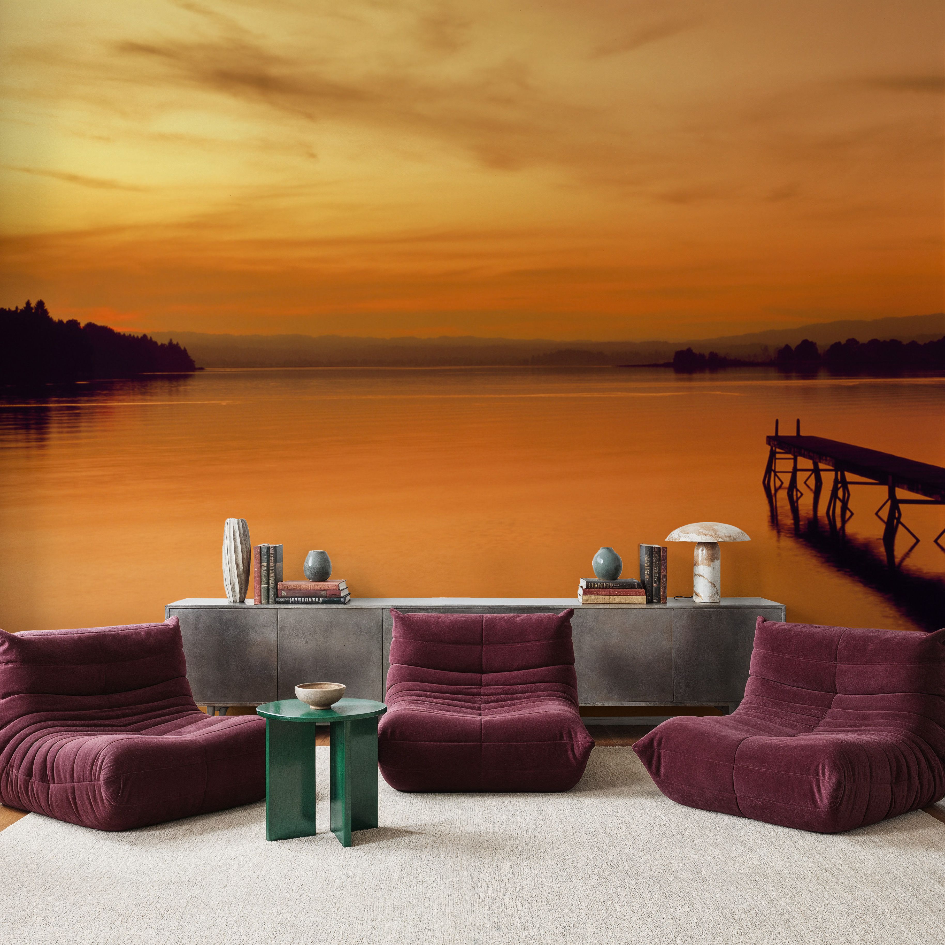 Golden Harbor Sunset