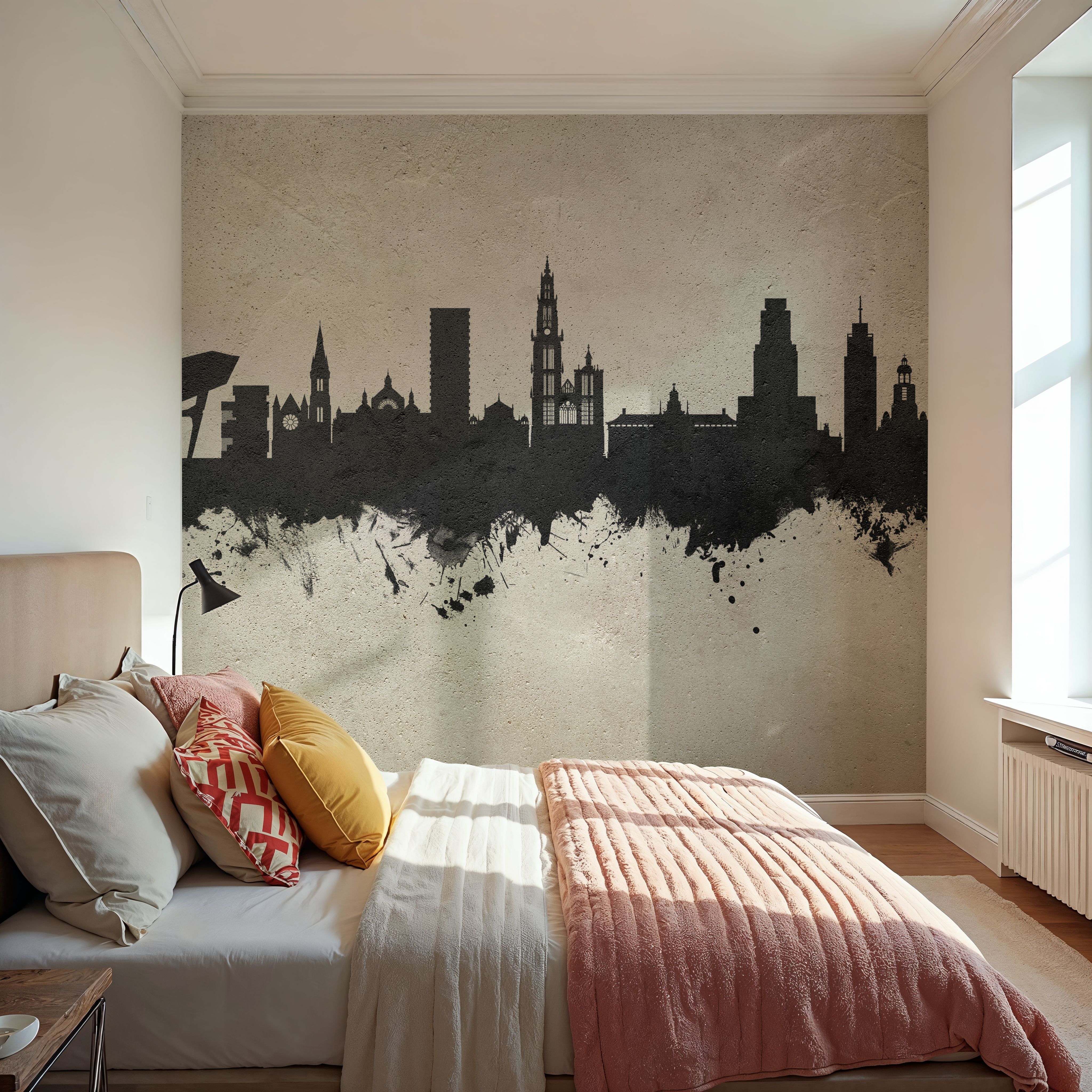 Antwerp Belgium Skyline Concrete