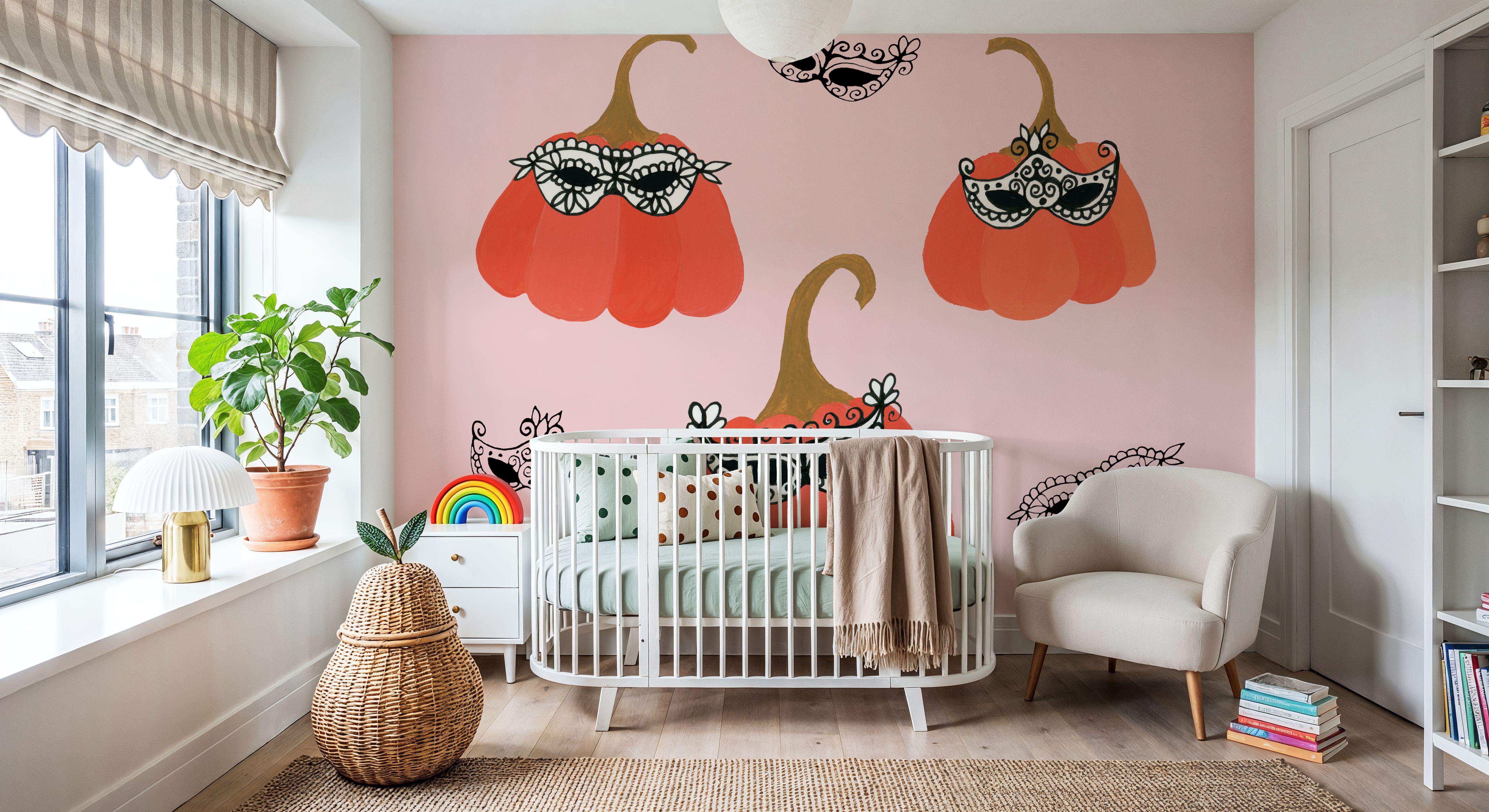 Masquerade Pumpkins, Wallpaper