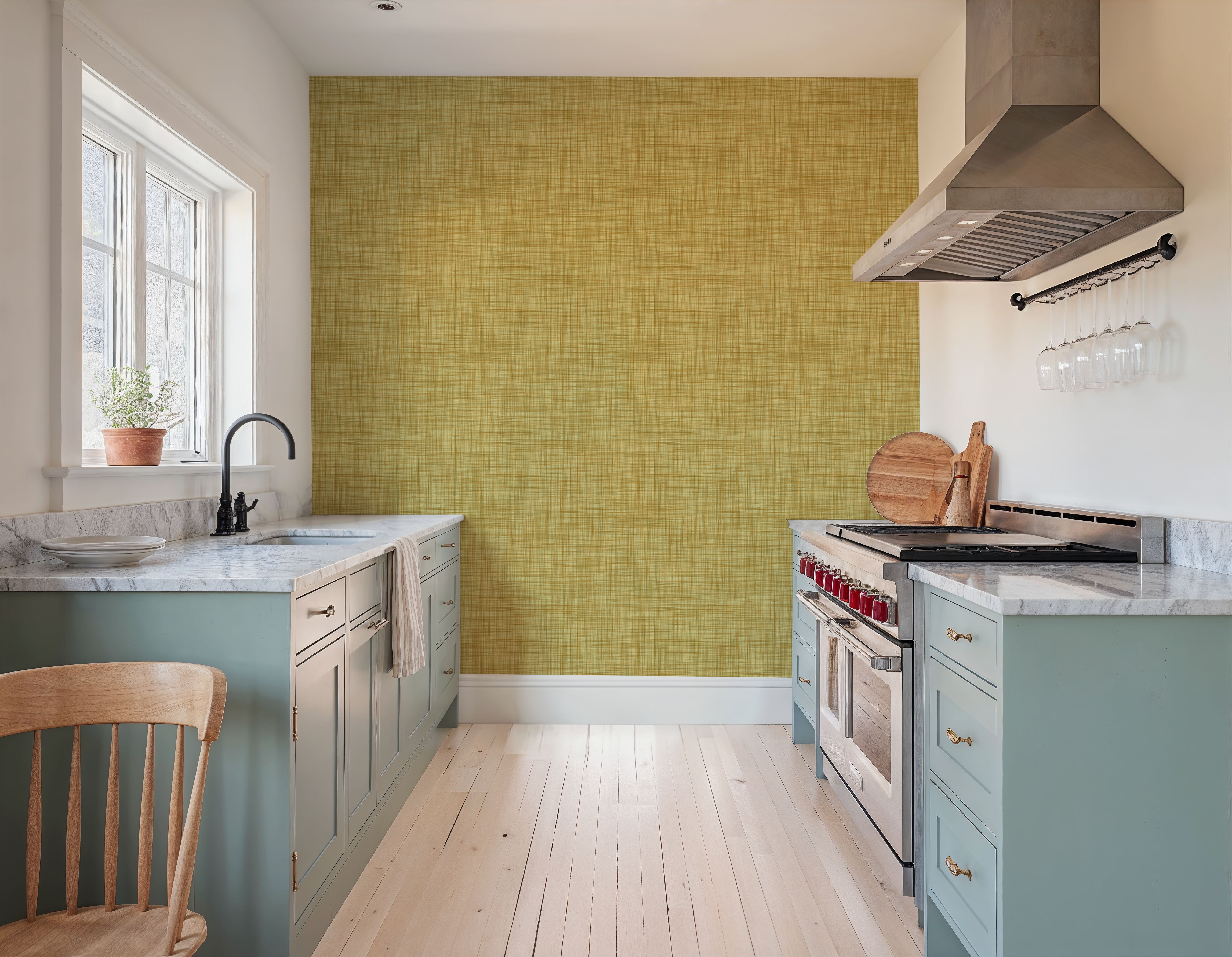 Mottled Linen Effect, Sunflower Yellow