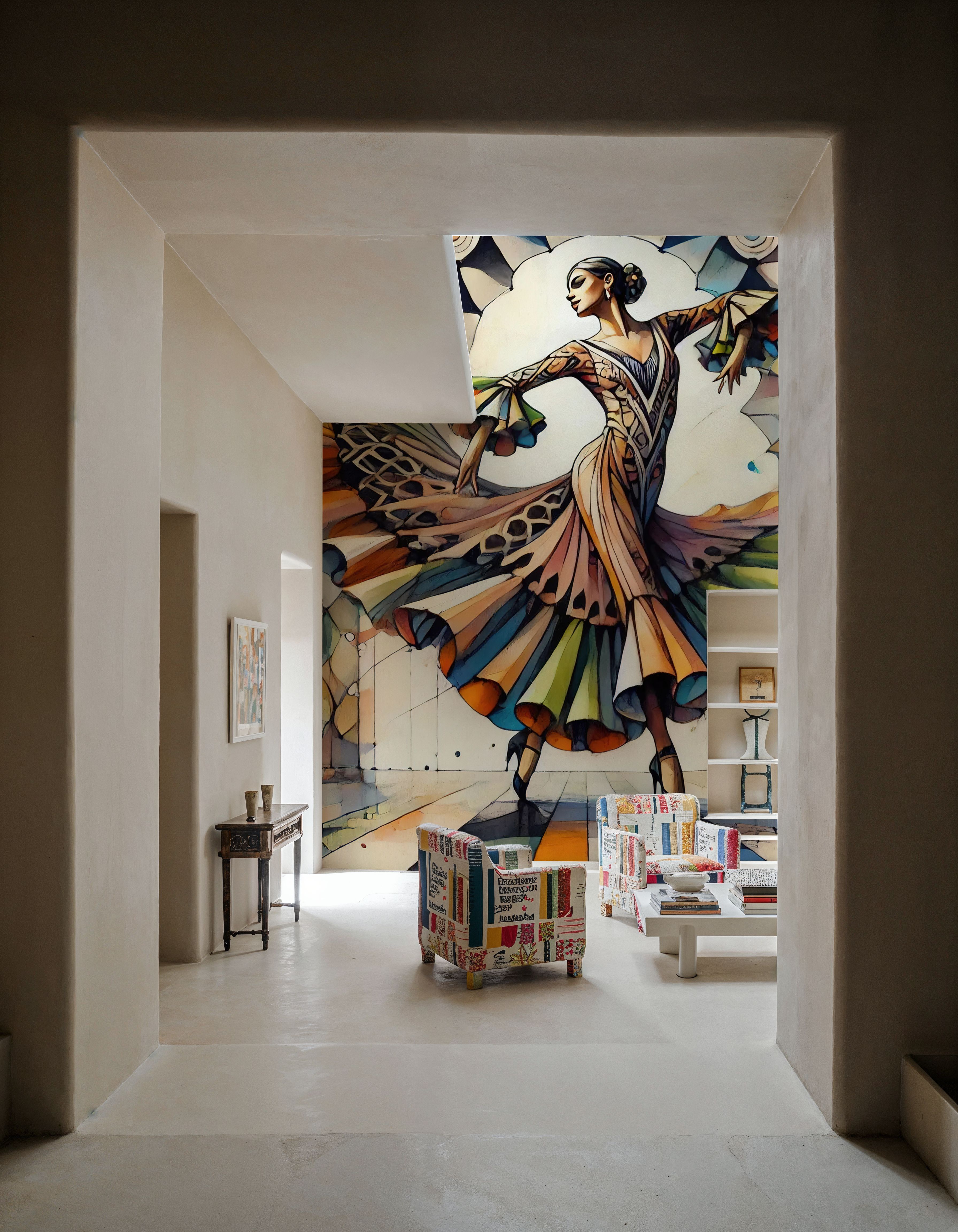 Flamenco Dancer in Art Deco