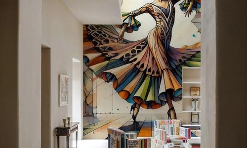 Flamenco Dancer in Art Deco