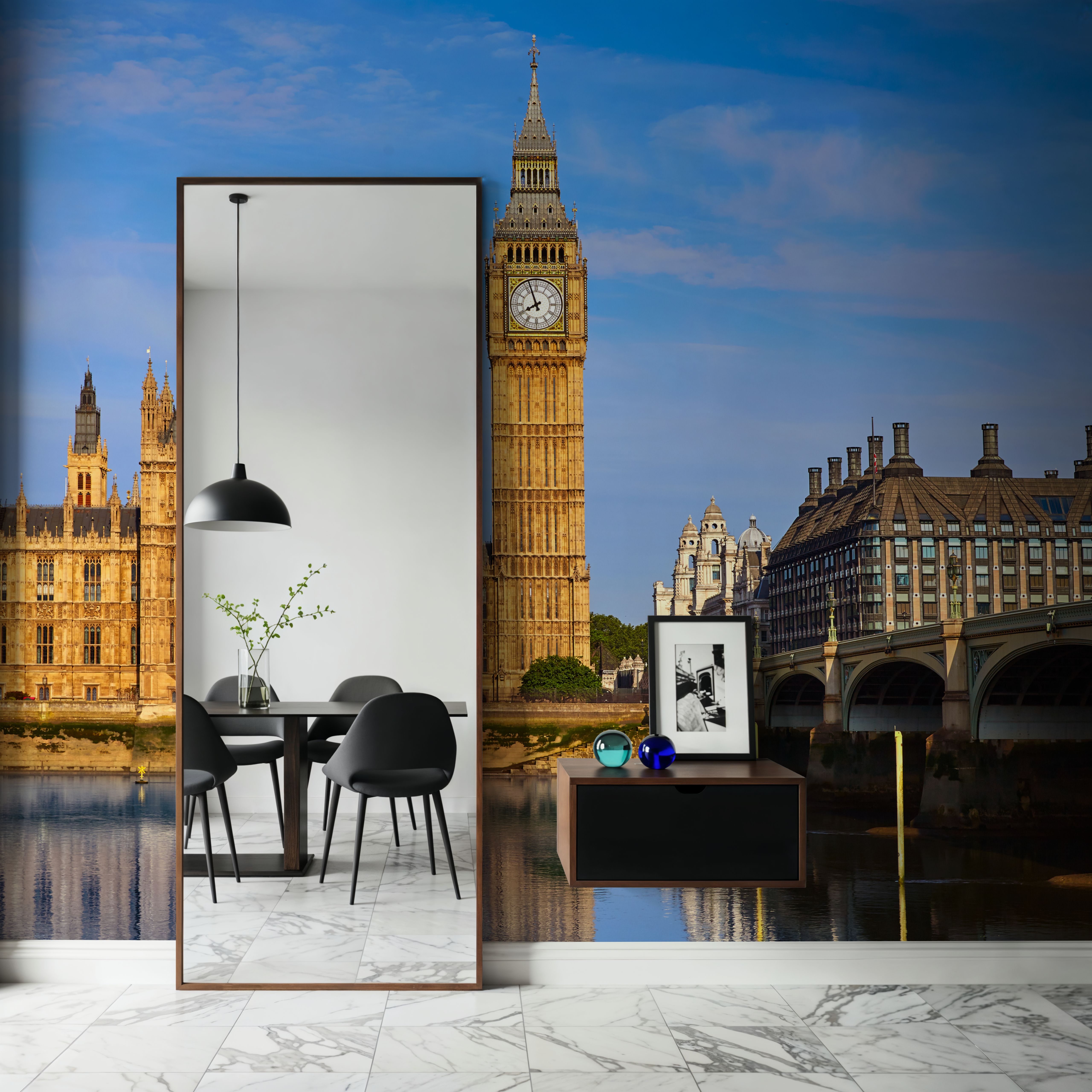 Big Ben Tower and Thames River