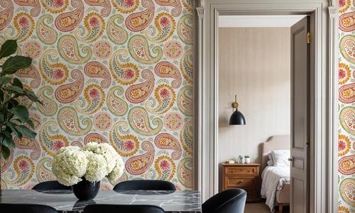 Harvest Paisley White
