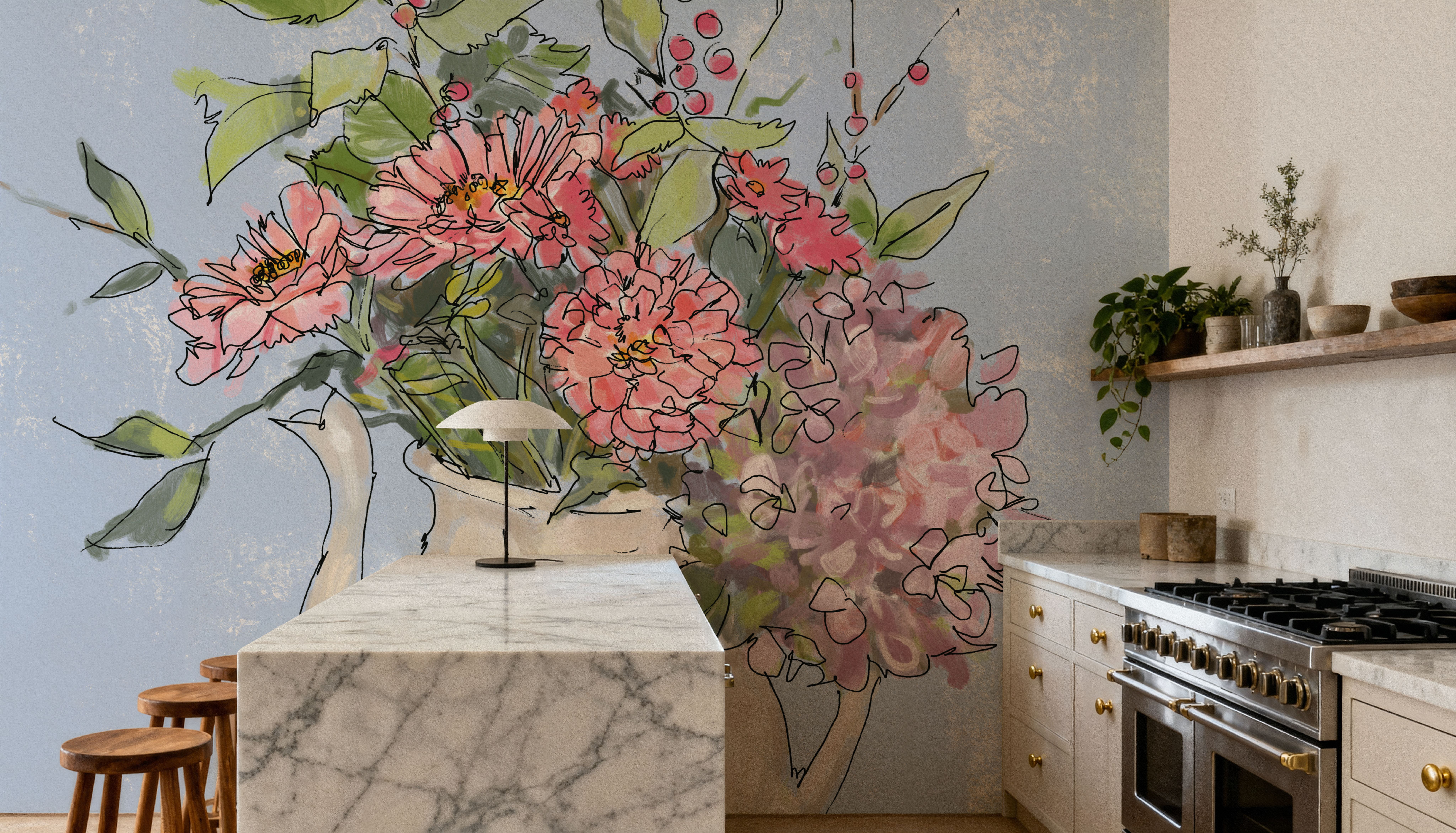 Bouquet in Pitcher