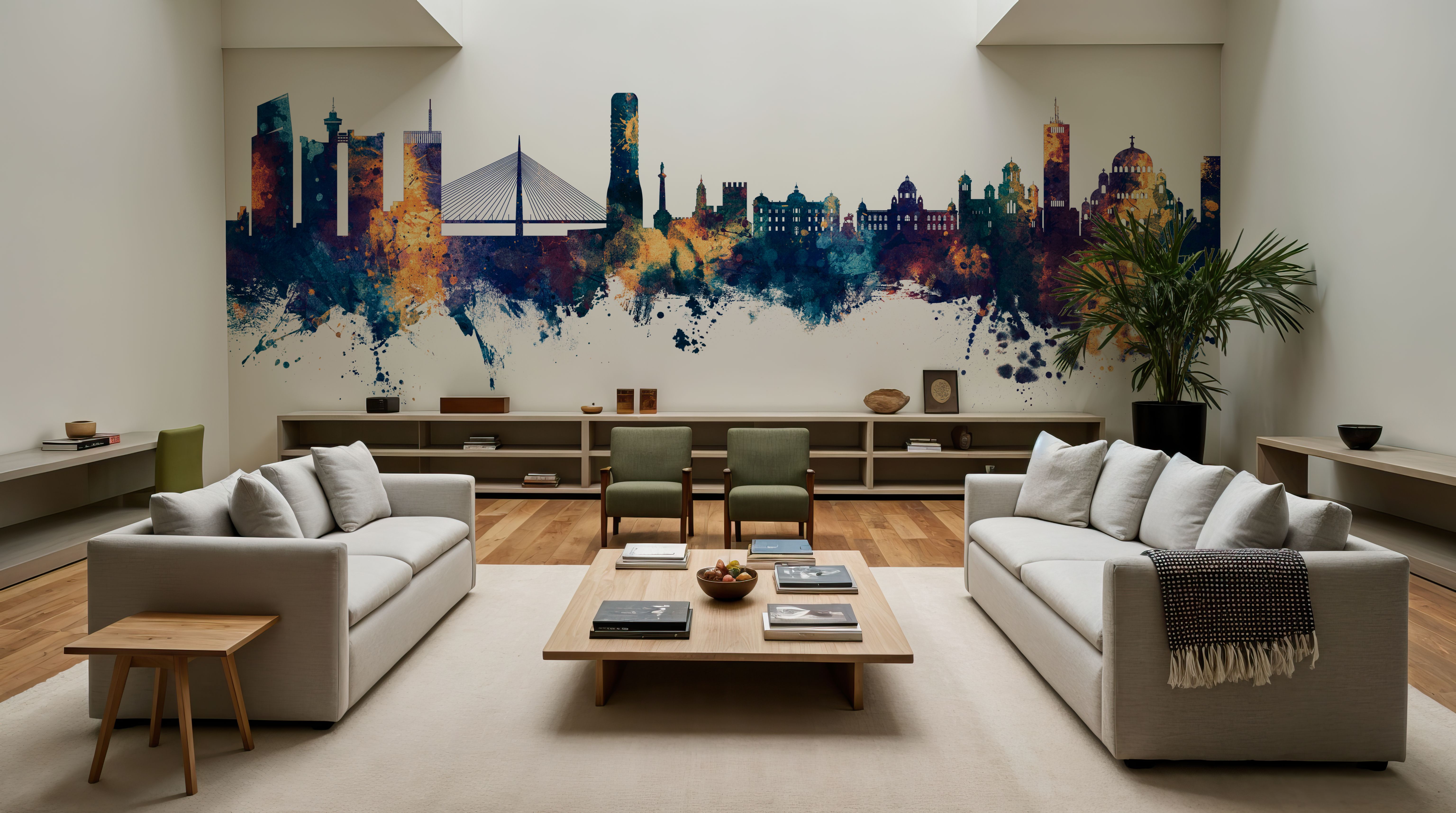 Belgrade Serbia Skyline Blue & Bronze