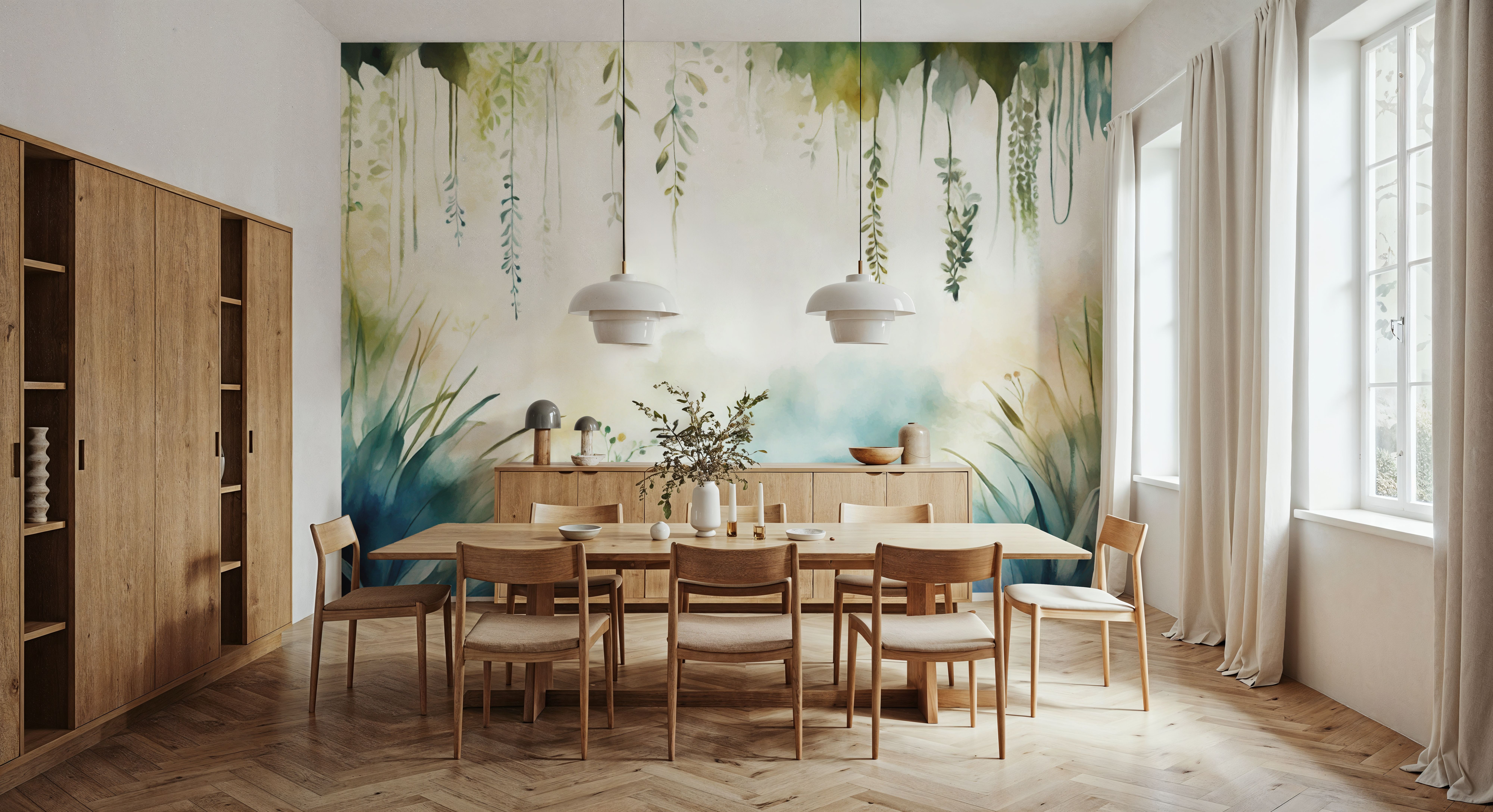 Painterly Hanging Gardens Bright