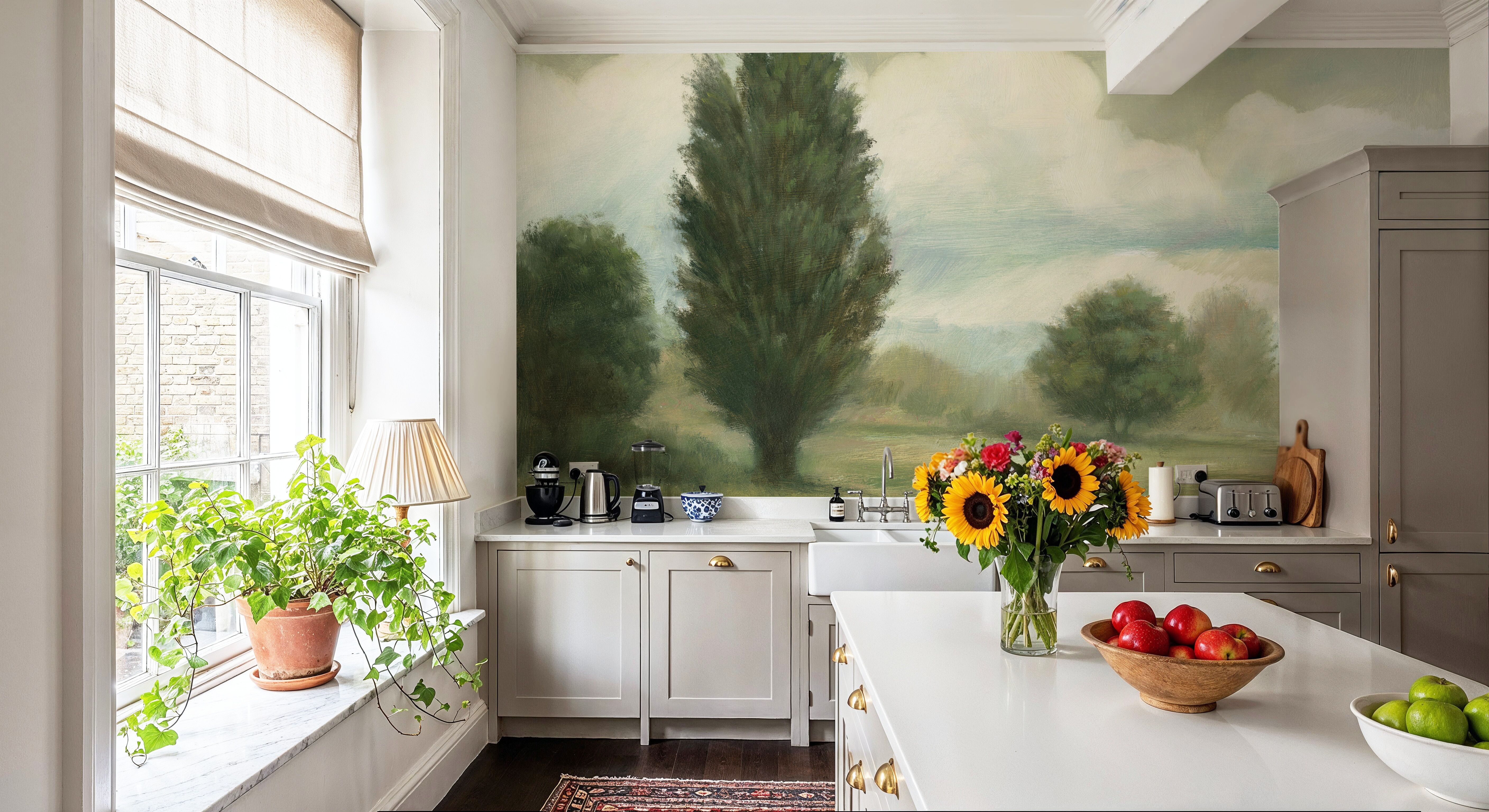 Vintage English Countryside IV, Papel pintado