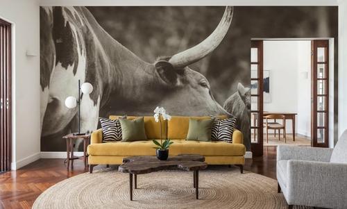 Longhorn Pasture Pair Sepia