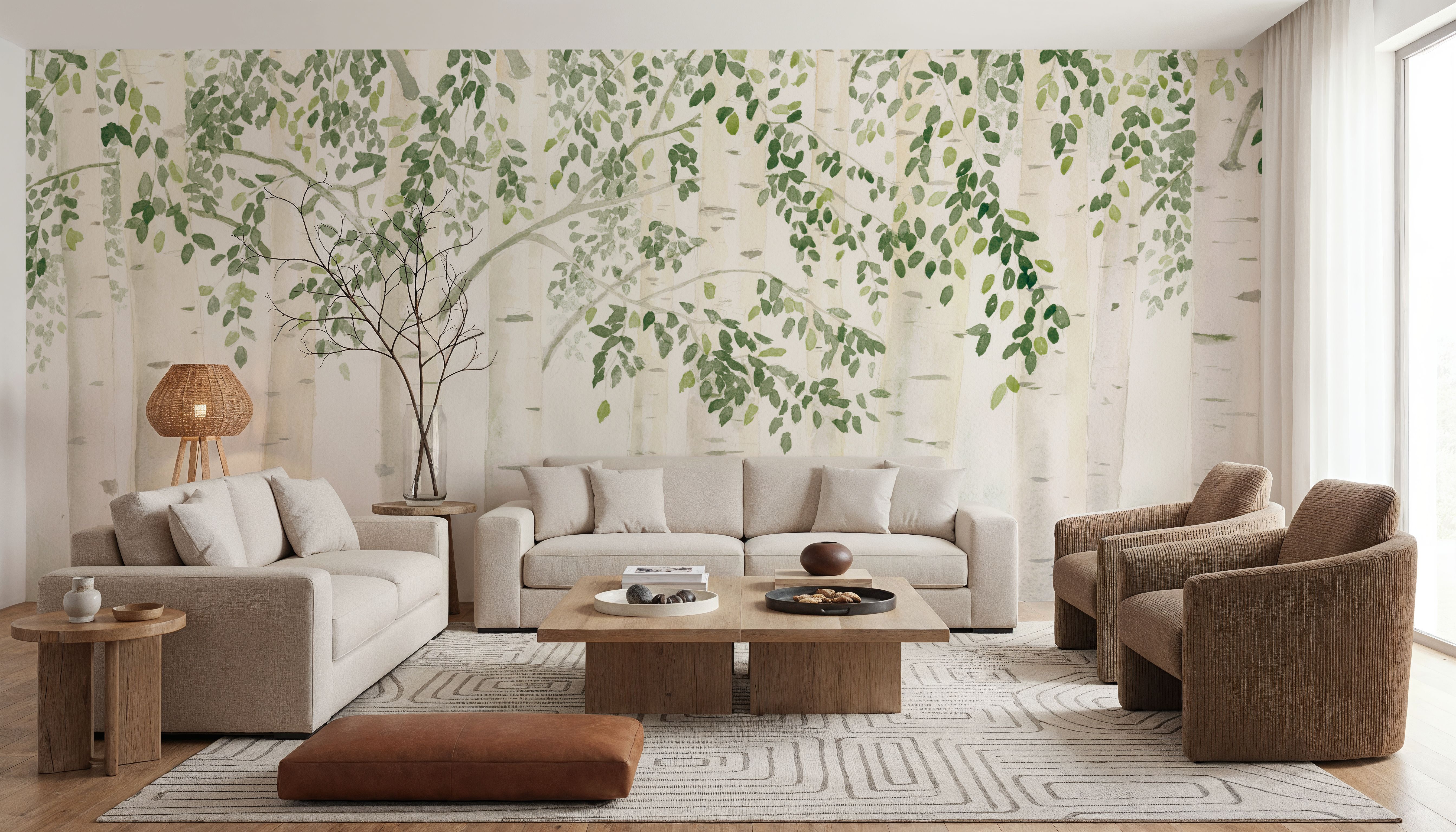 Fresh Forest Green, Papel de parede