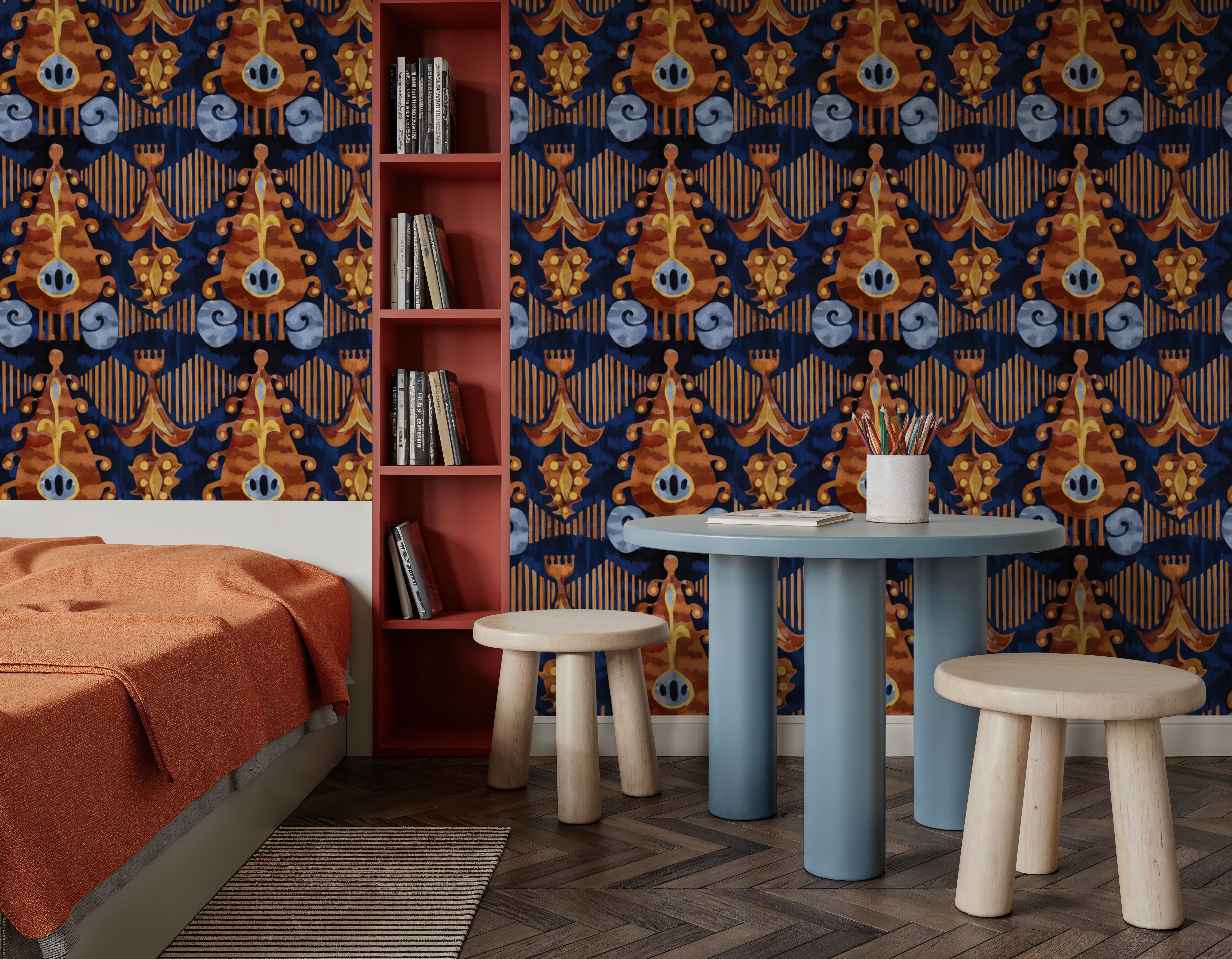 Gold Garden Ikat