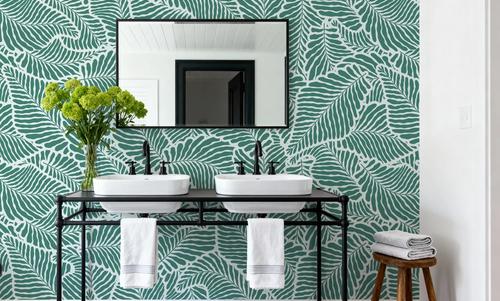 Fern Cut-Outs Pattern, Fresh Evergreen