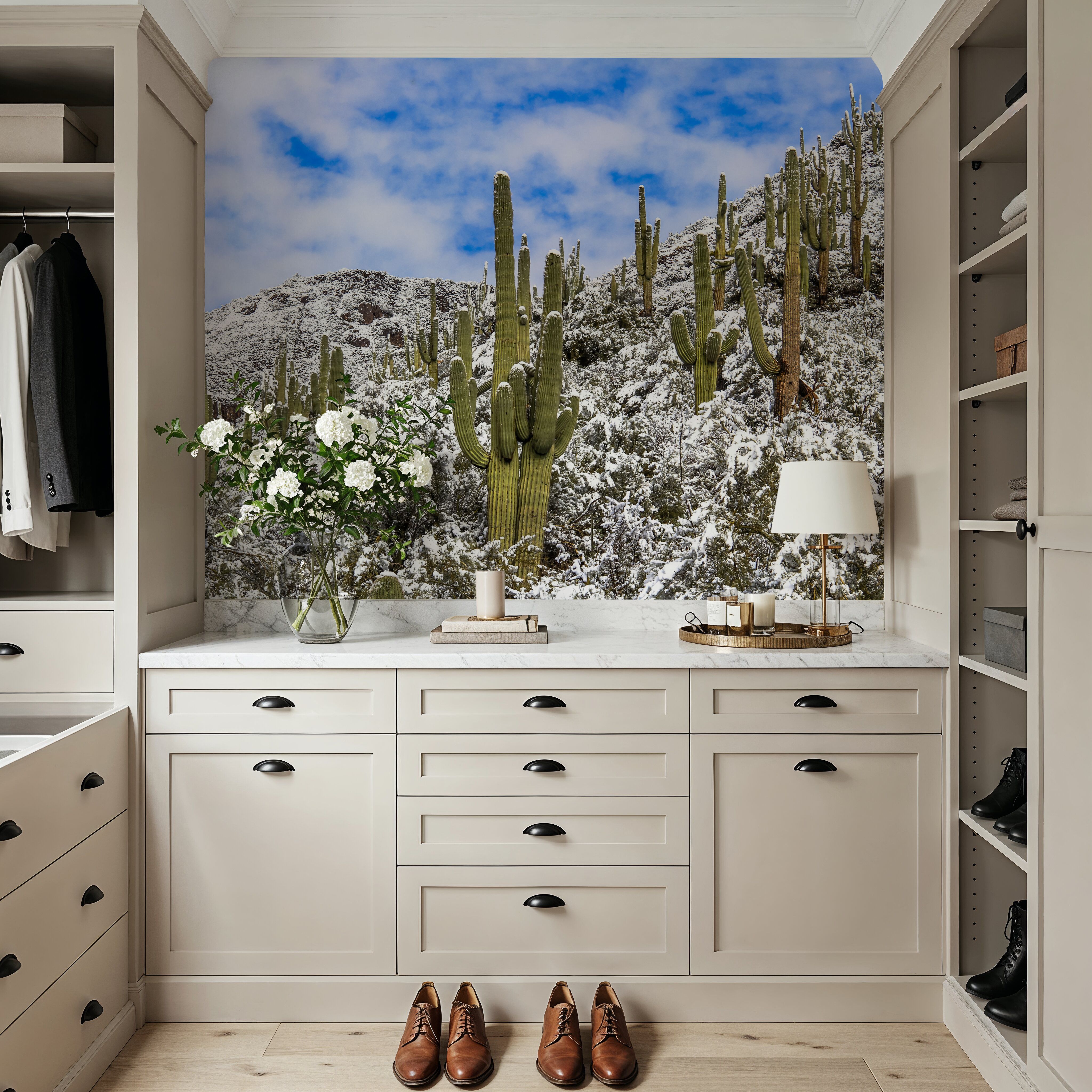 Snowy Desert Cactai