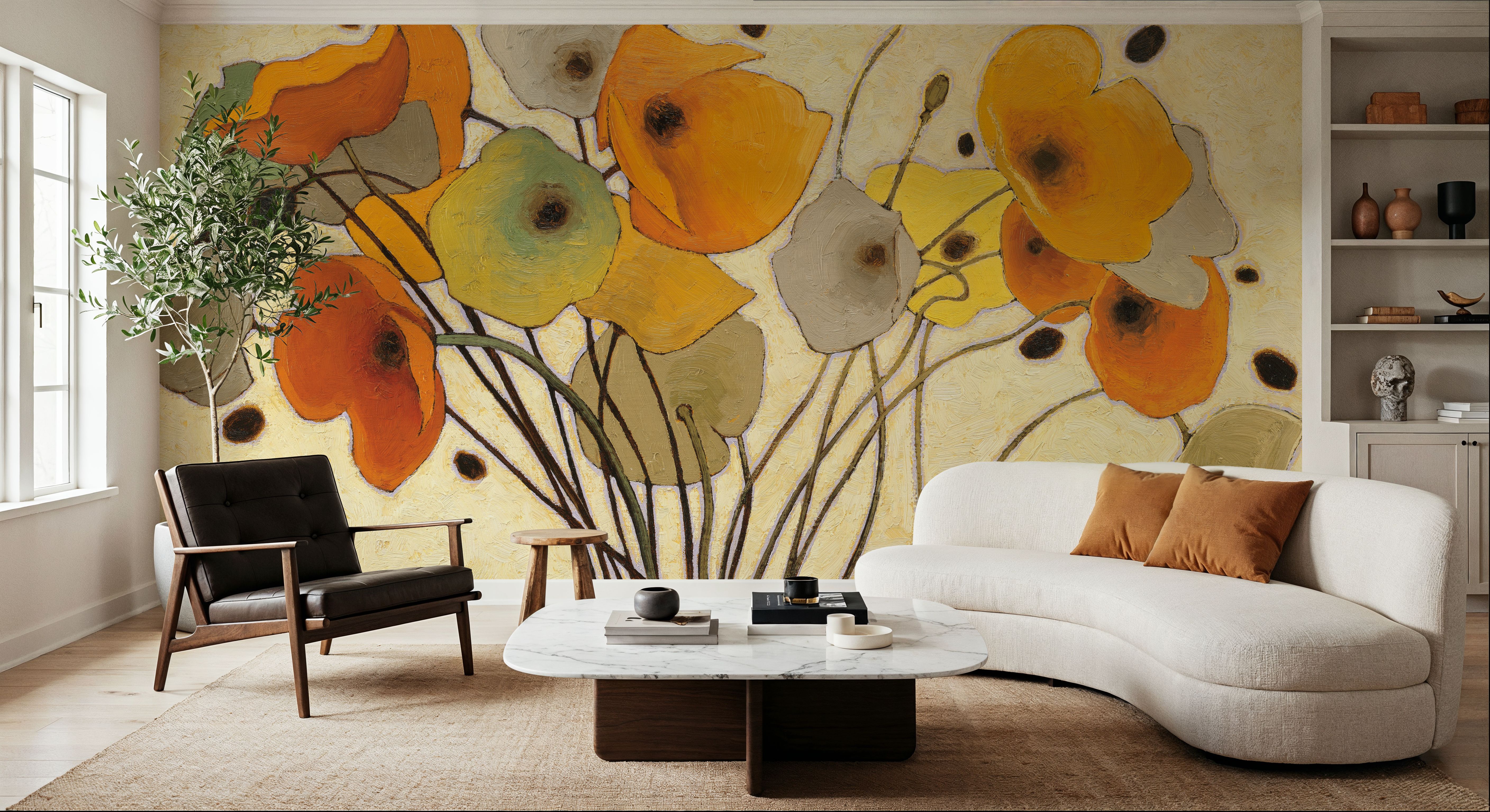 Pumpkin Poppies I