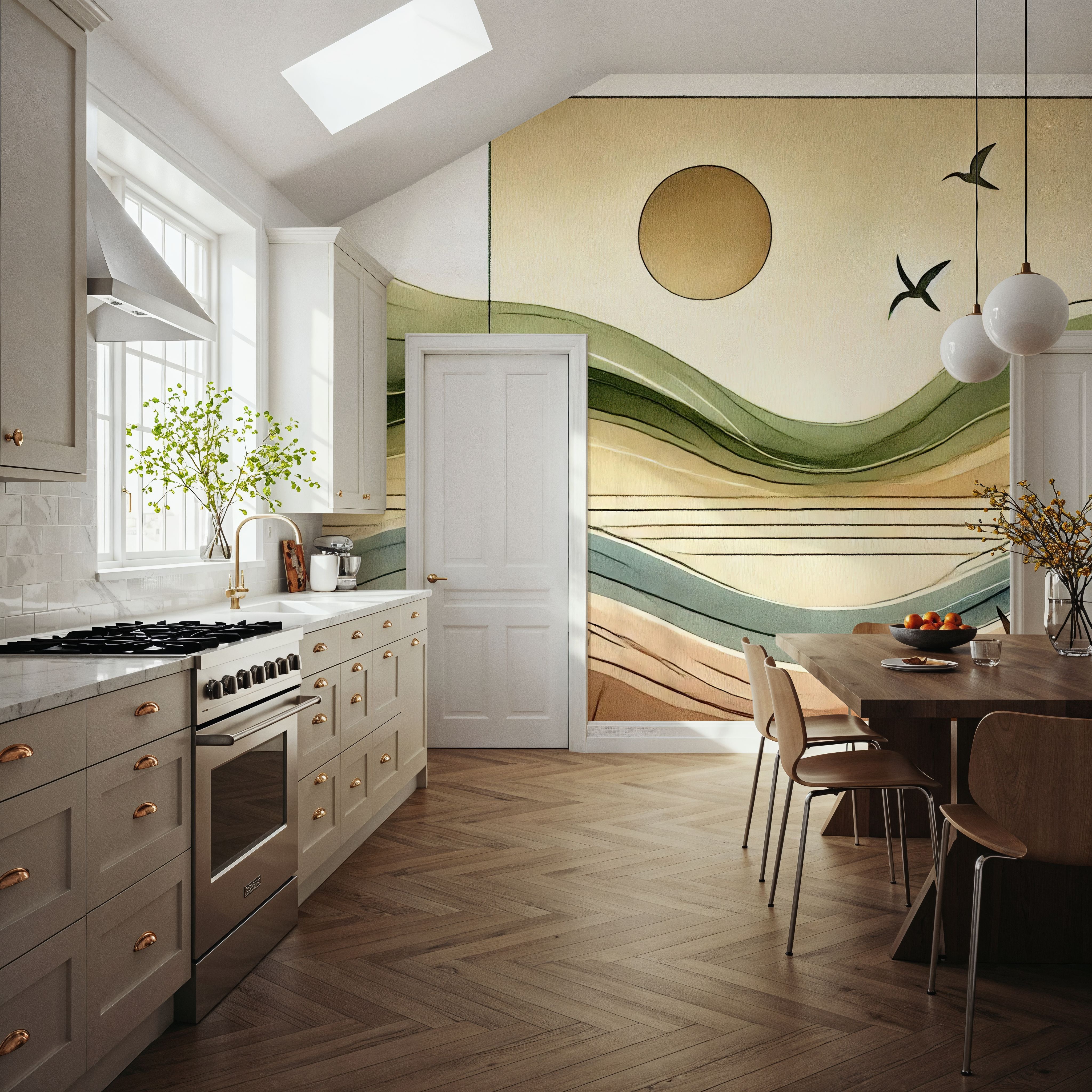 Serenity Sunset View in Art Deco