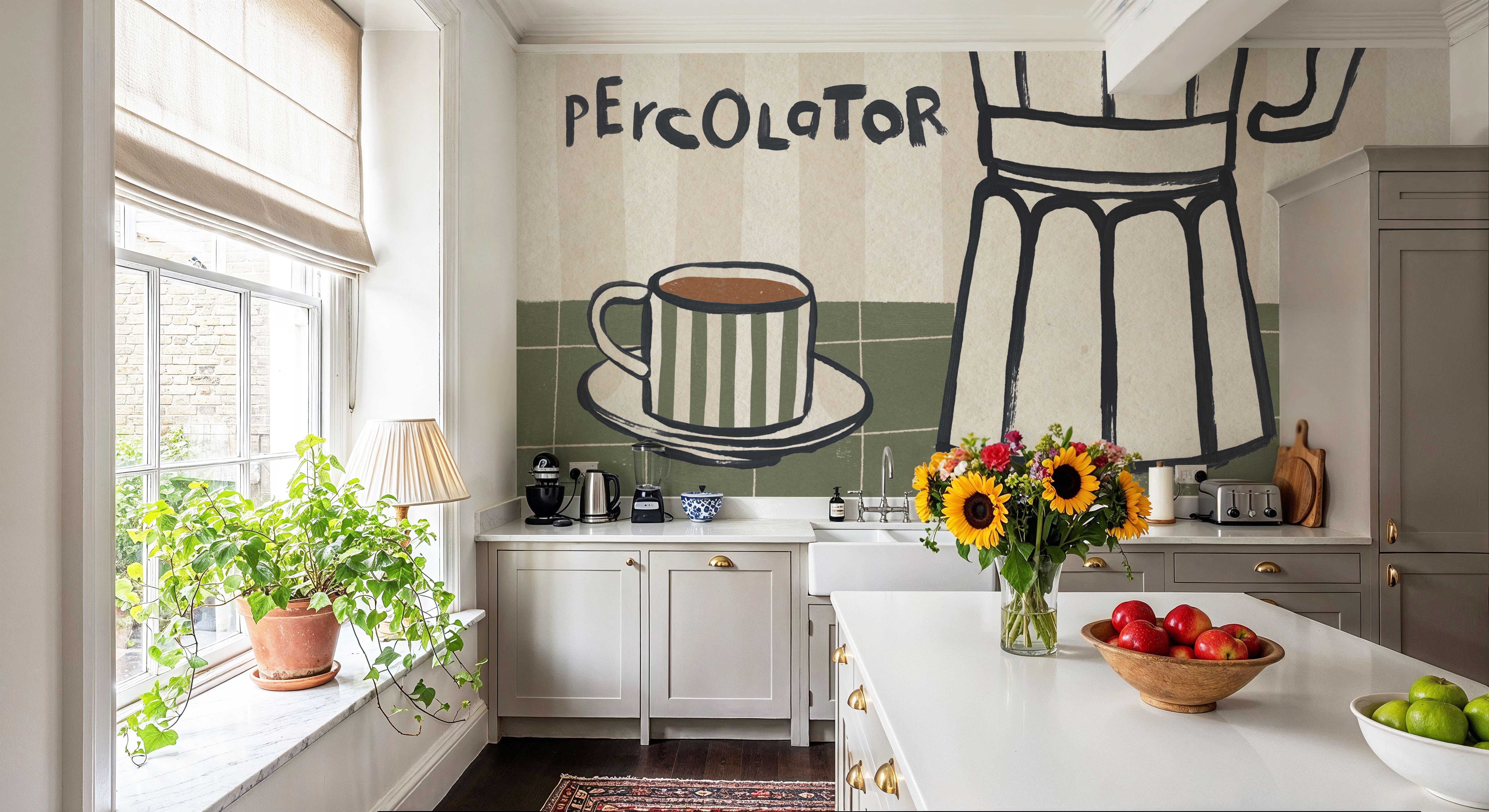 My Morning Coffee II, Behang