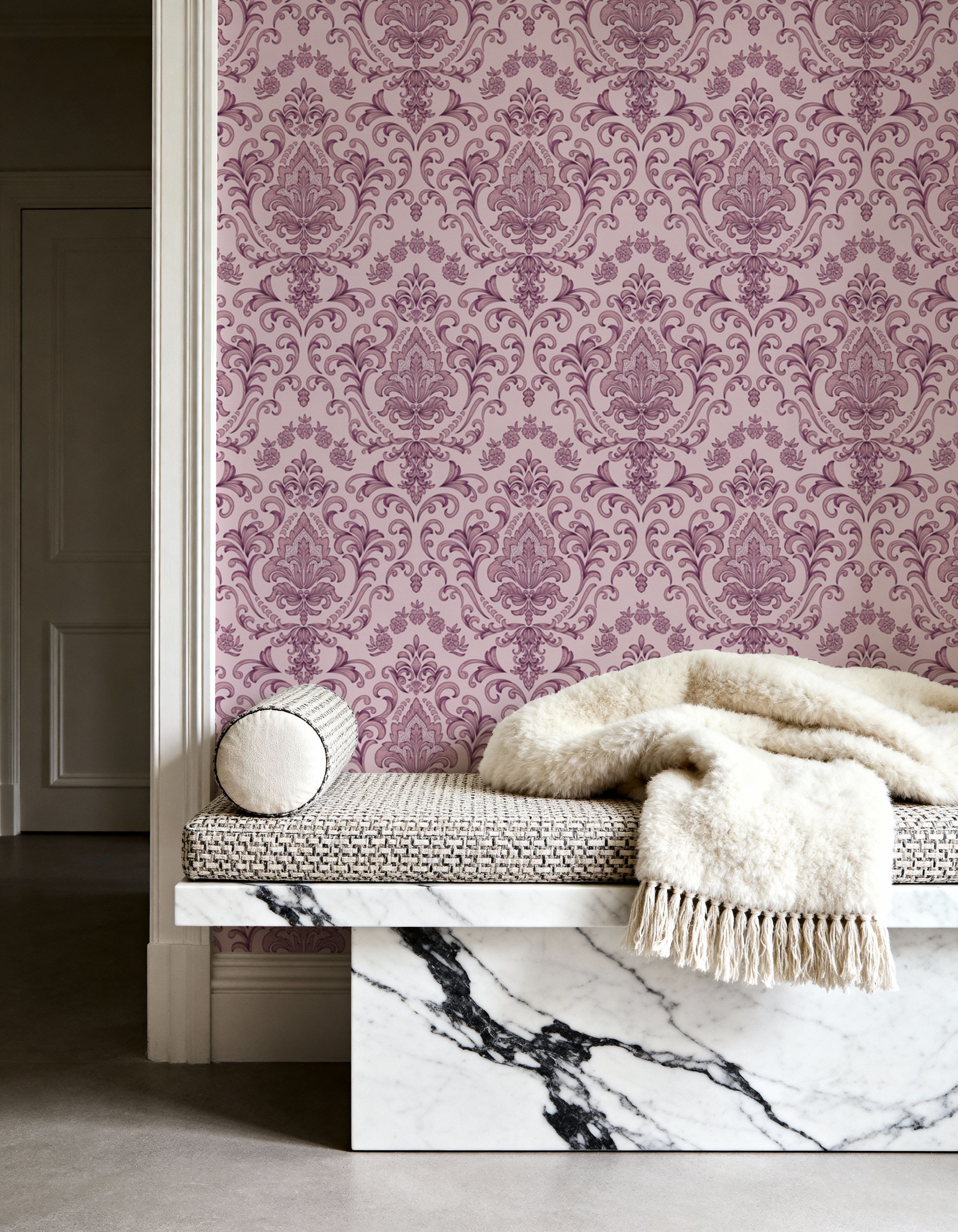 Ludovici Pattern, Cherry, Papier peint