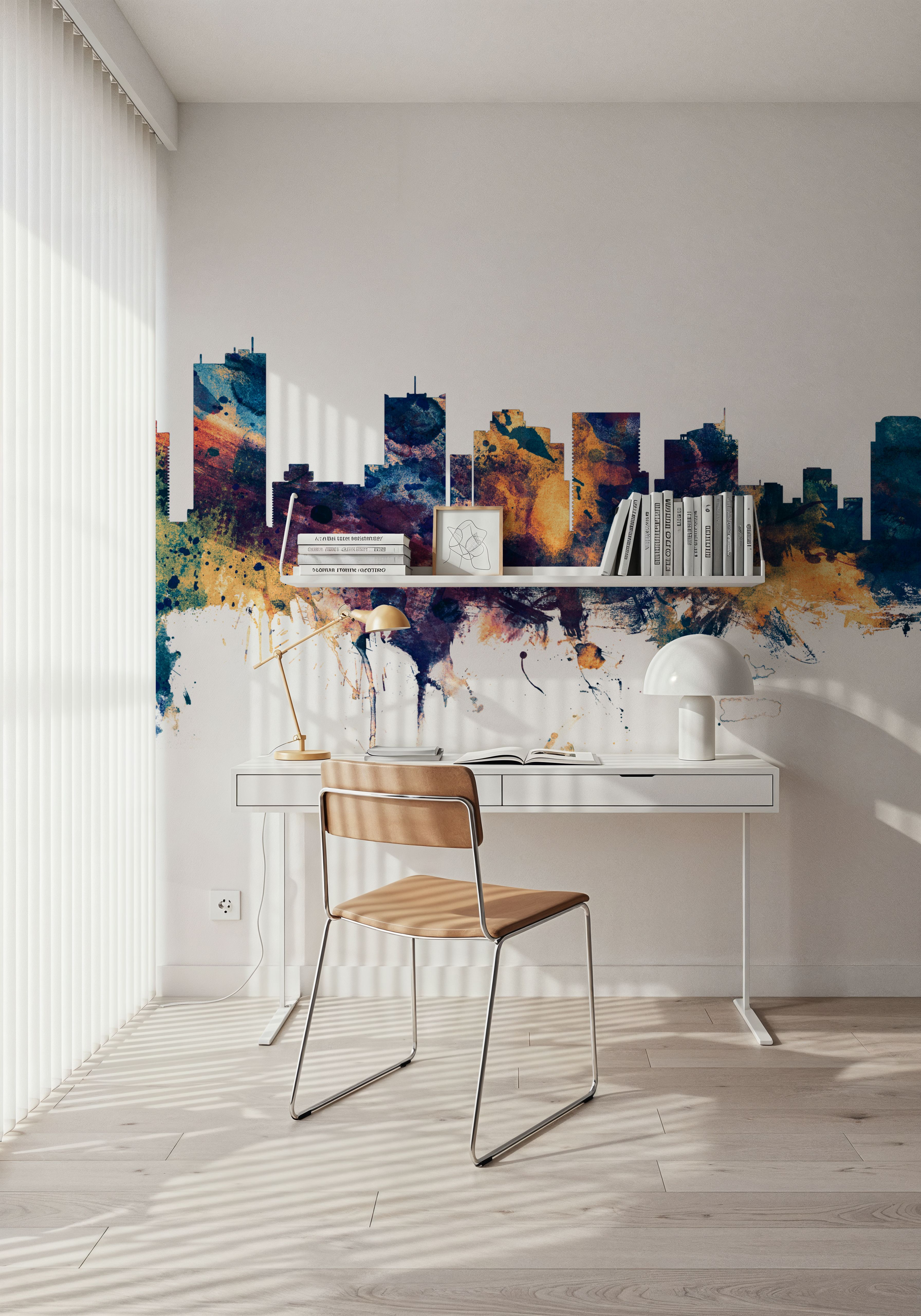 Phoenix Skyline Blue & Bronze