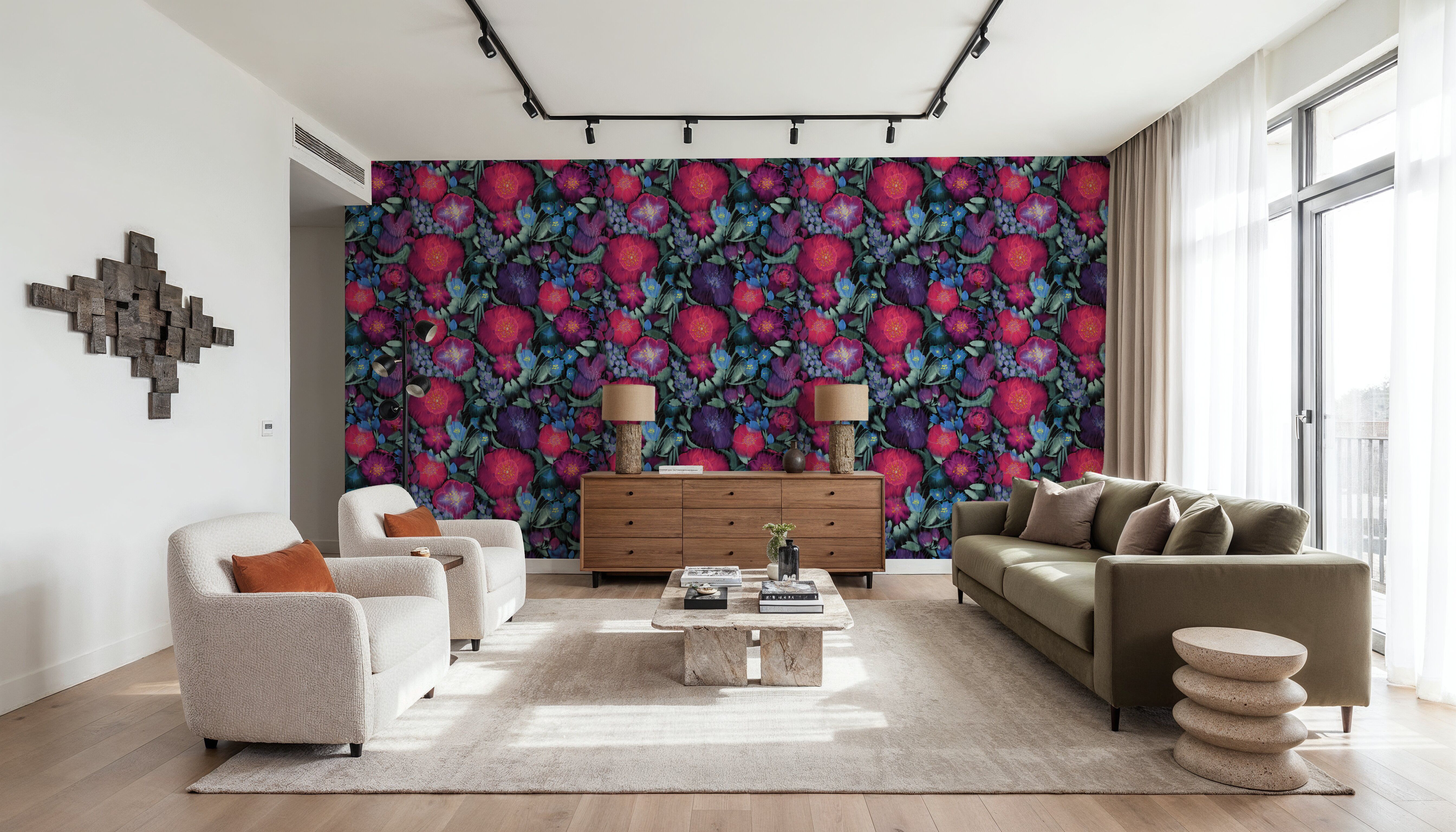 Flowershow Poppies, Cerise
