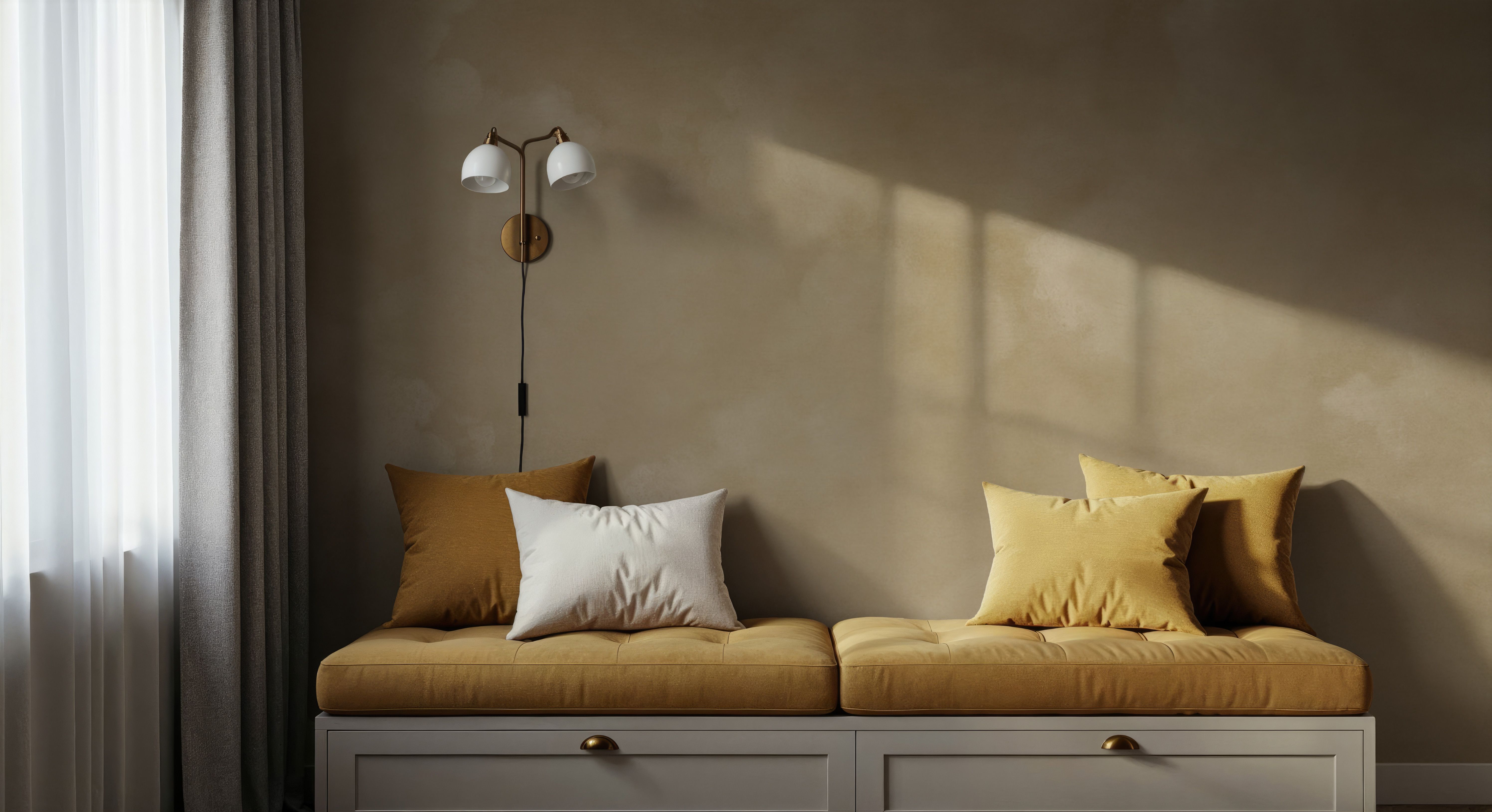 Painted Dreamy Clouds, Butter Yellow