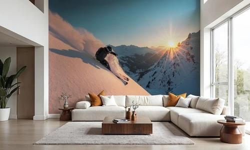 Sunset Skiing