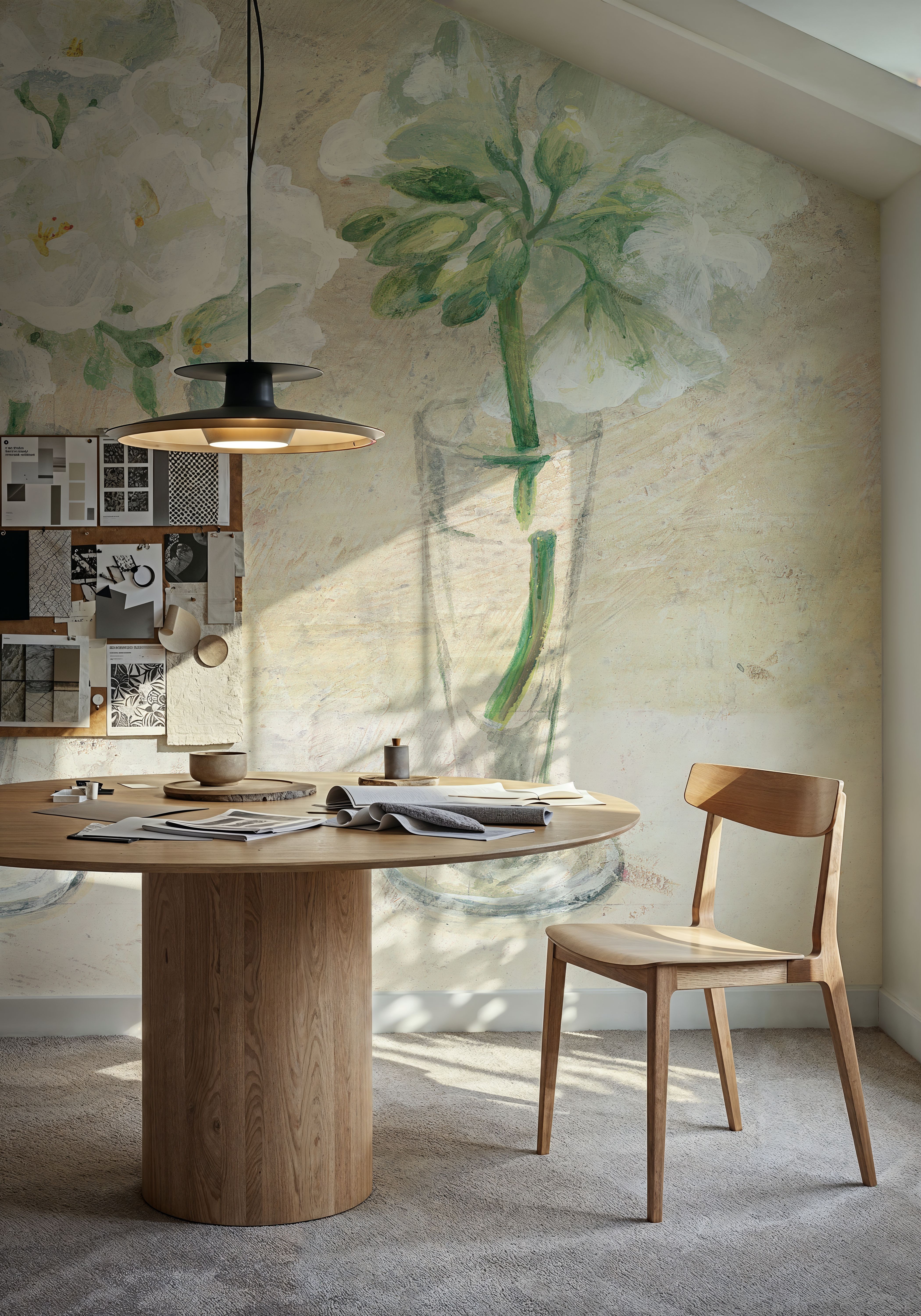 Geraniums in Glasses I Neutral