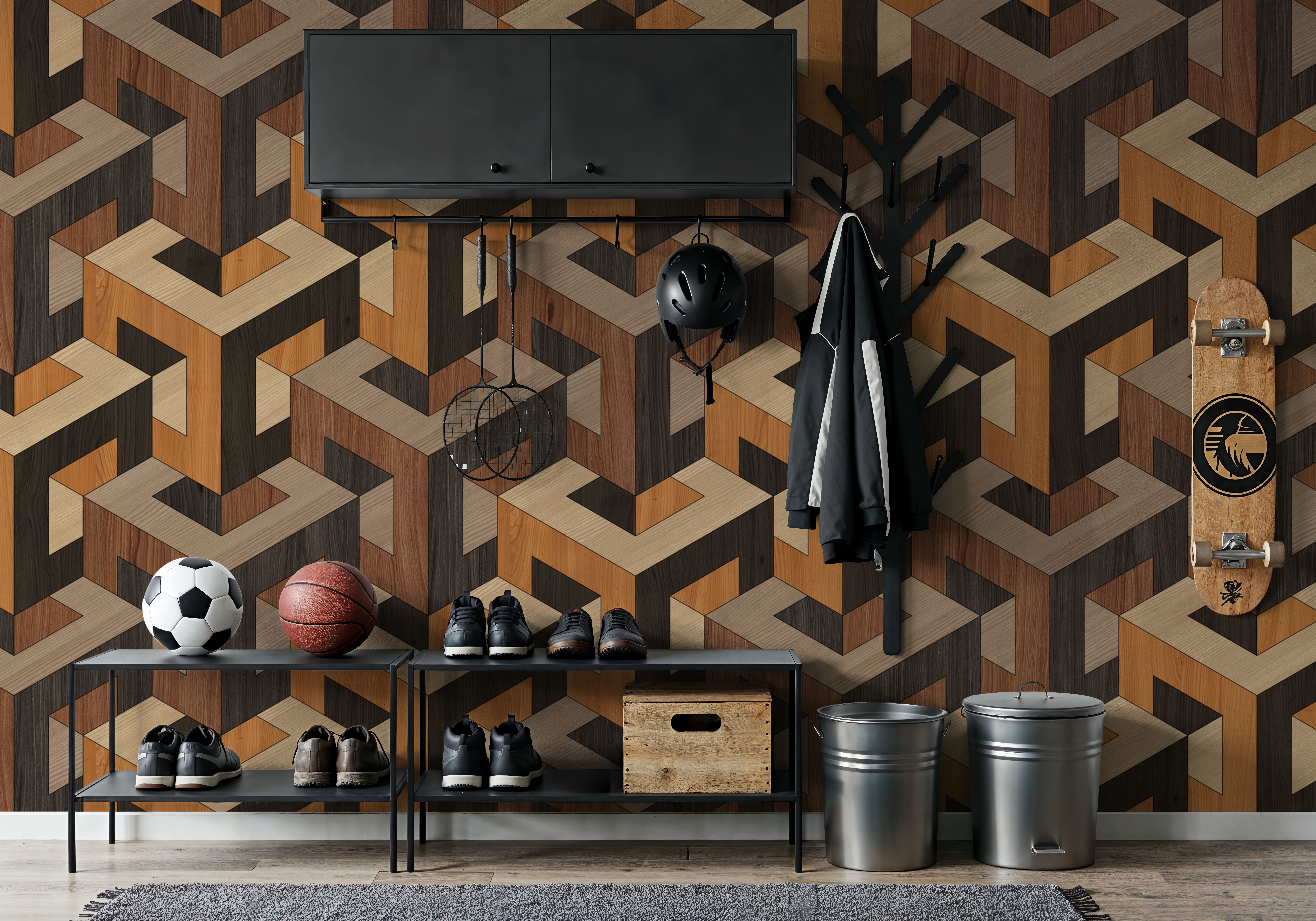 Stacking Wood, Wallpaper