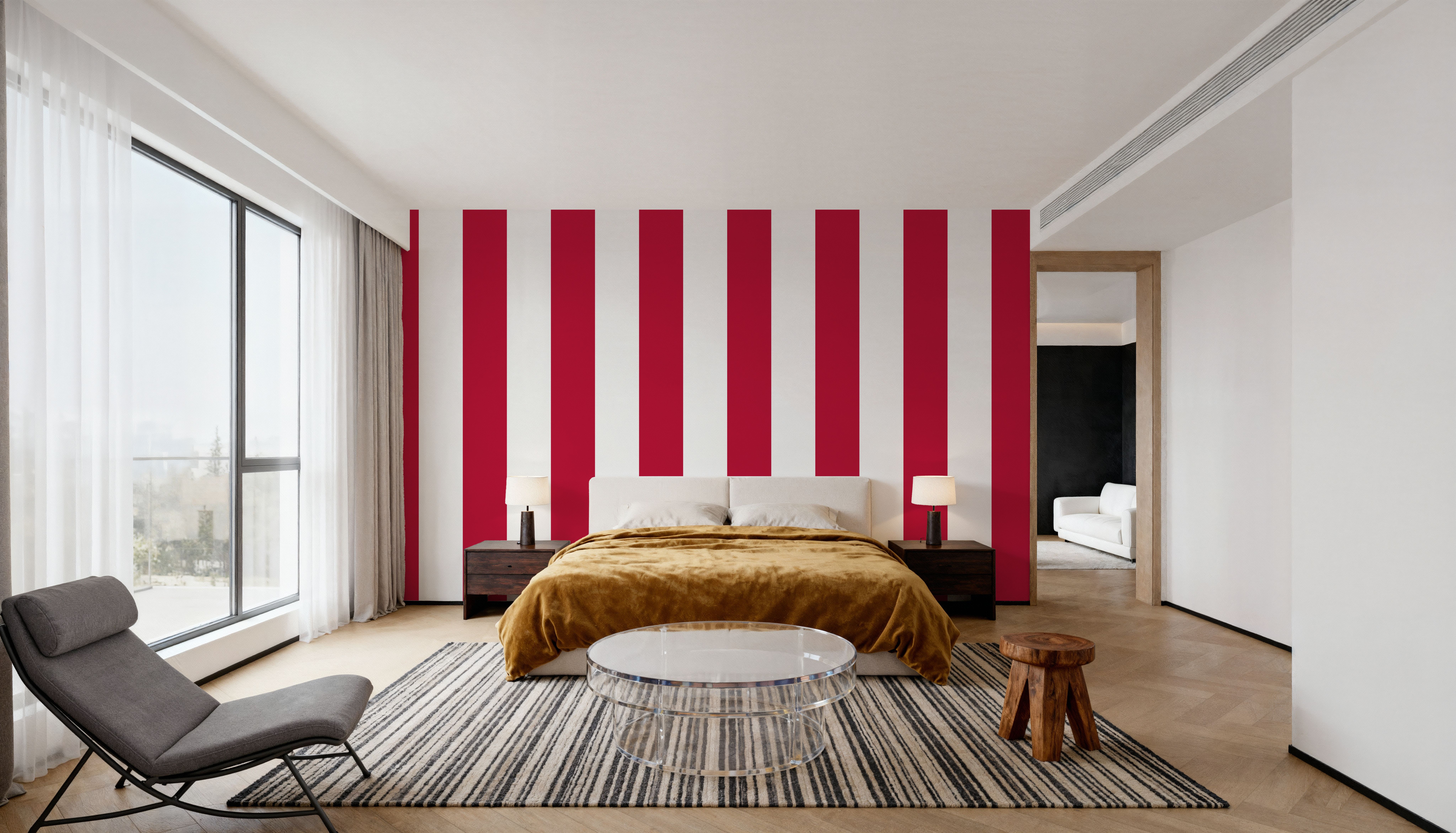 Circus Stripes, Red