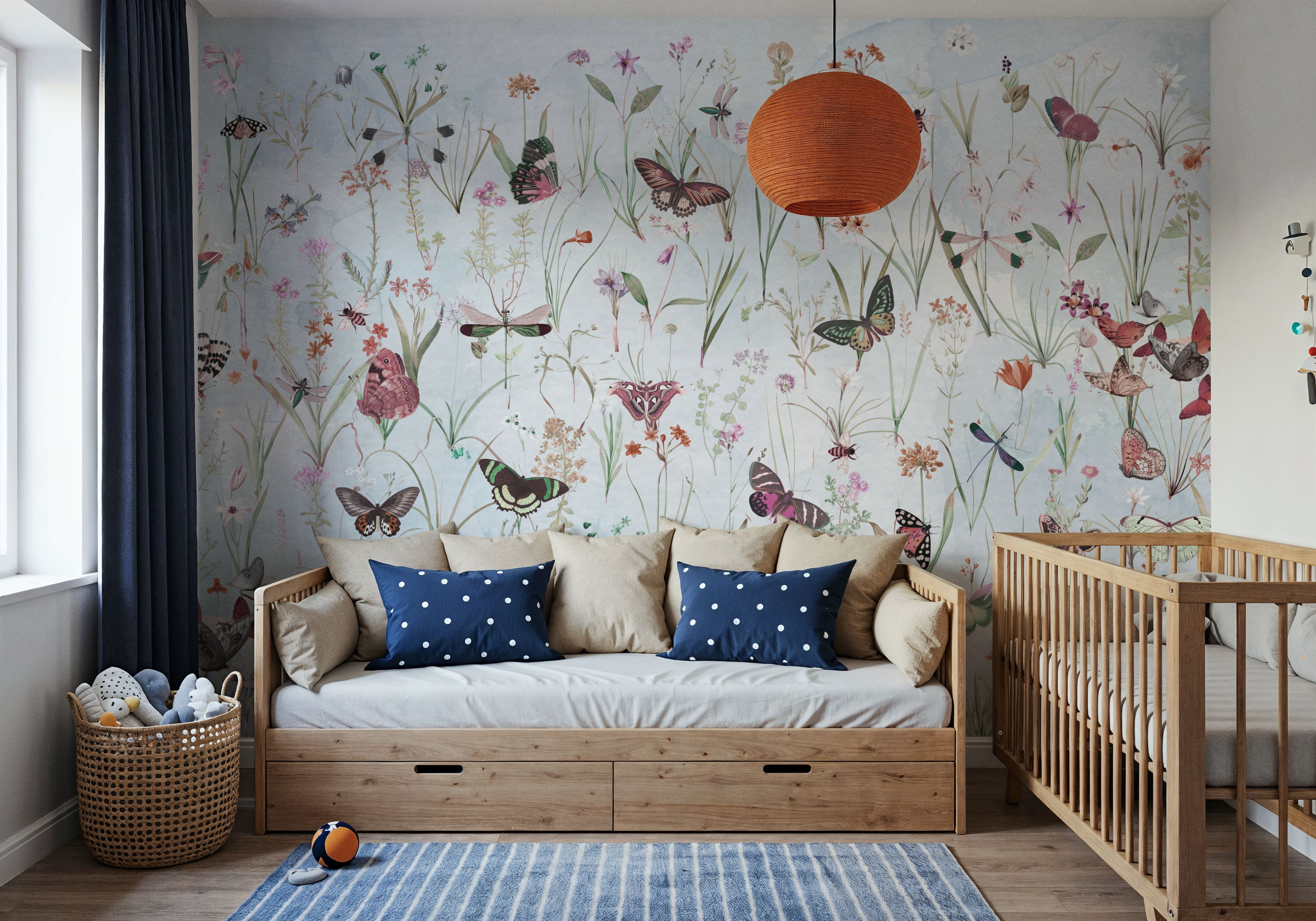 Herbals and Butterflies Blue