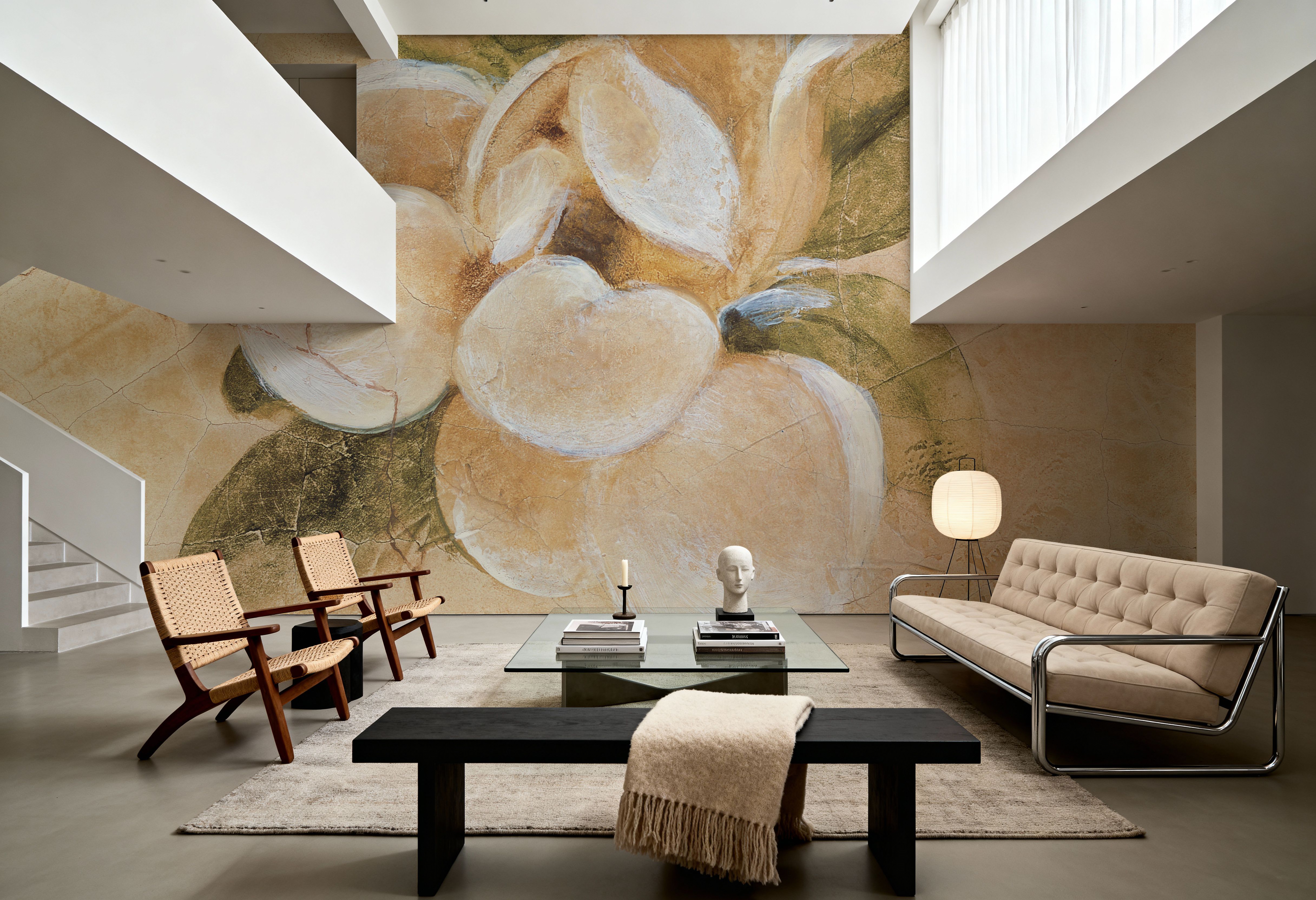 Magnolia on Cracked Linen