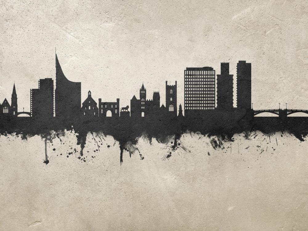 Reading England Skyline Concrete