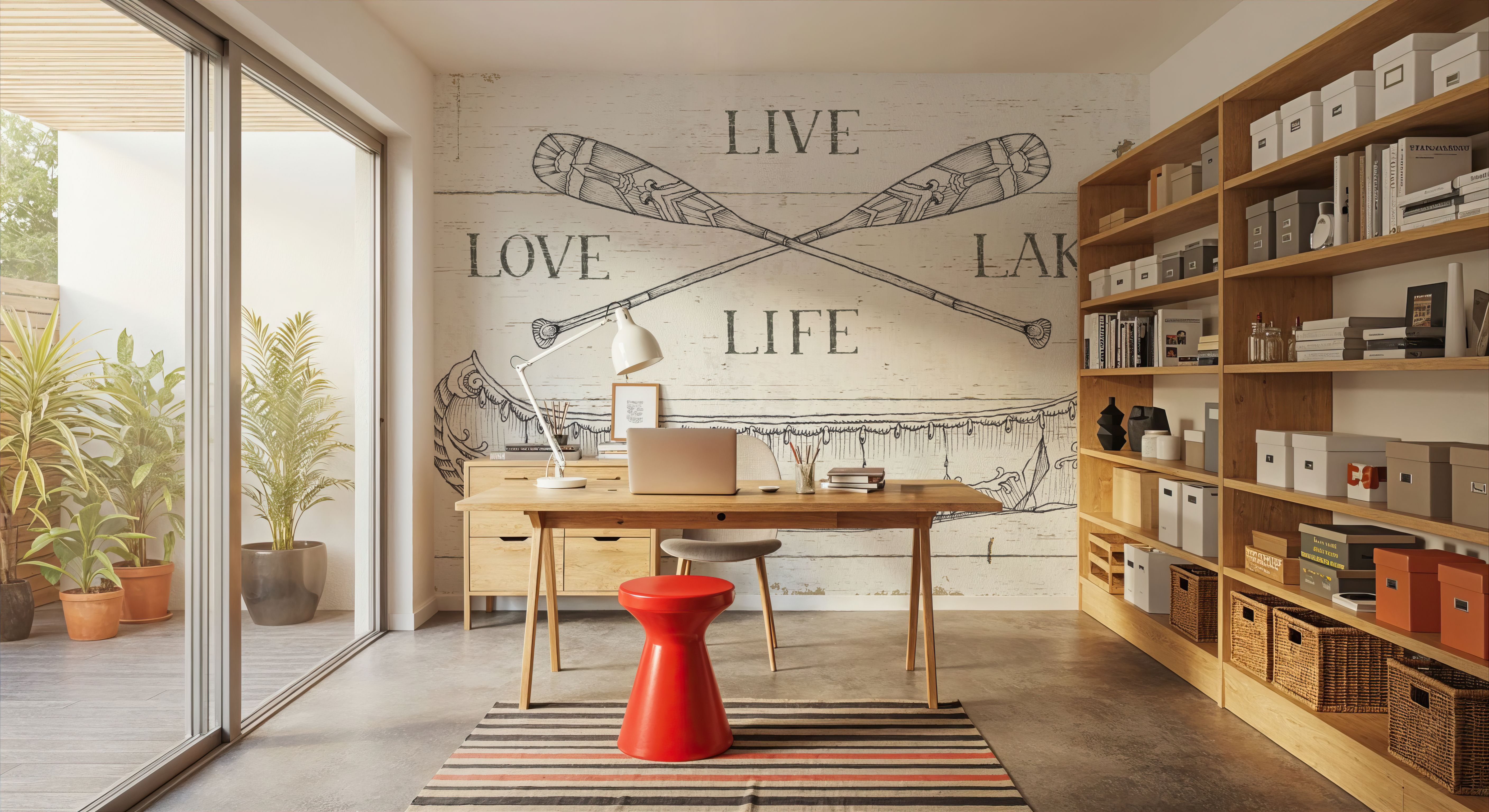 Lake Sketches III, Wallpaper