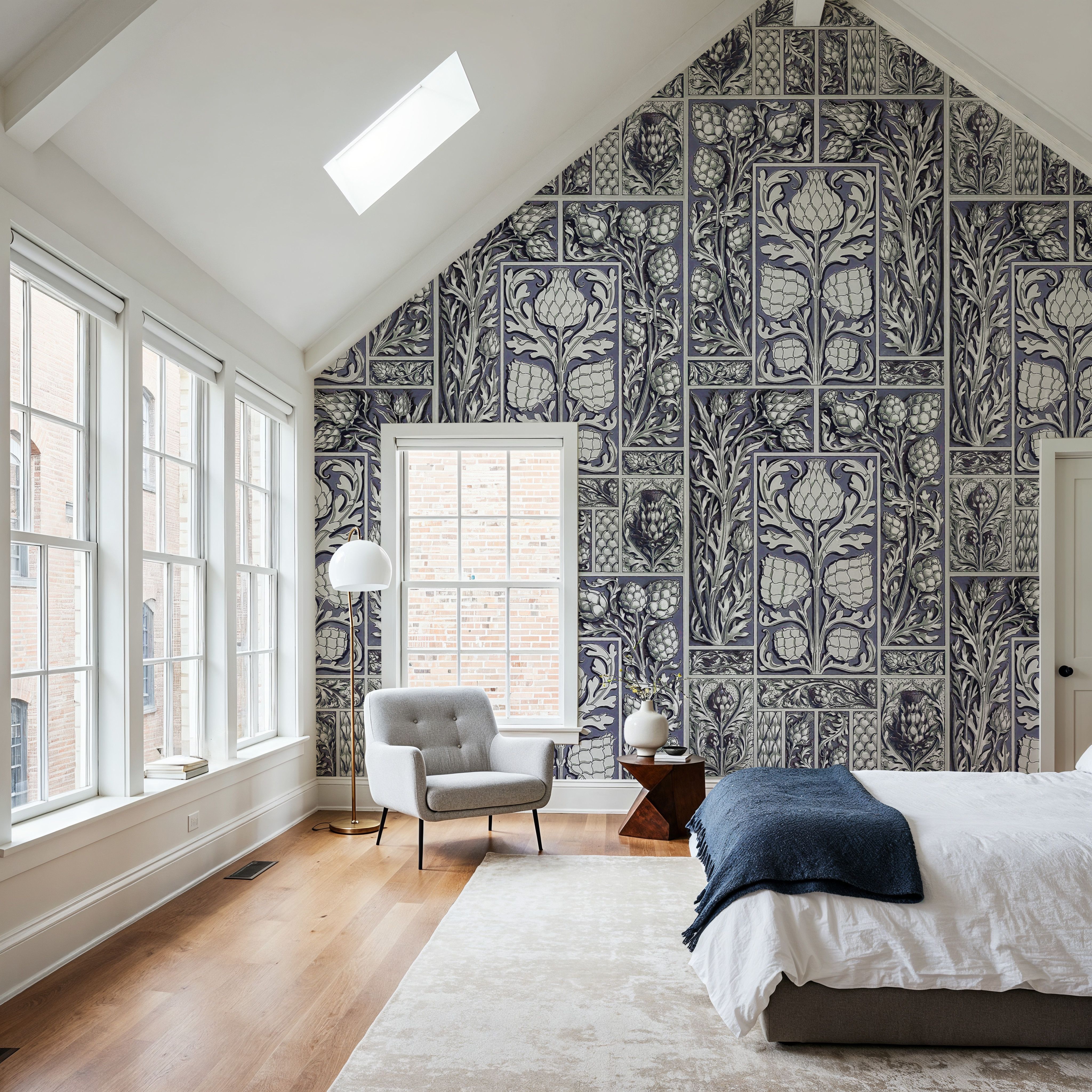 Small Thistle Walls Blue