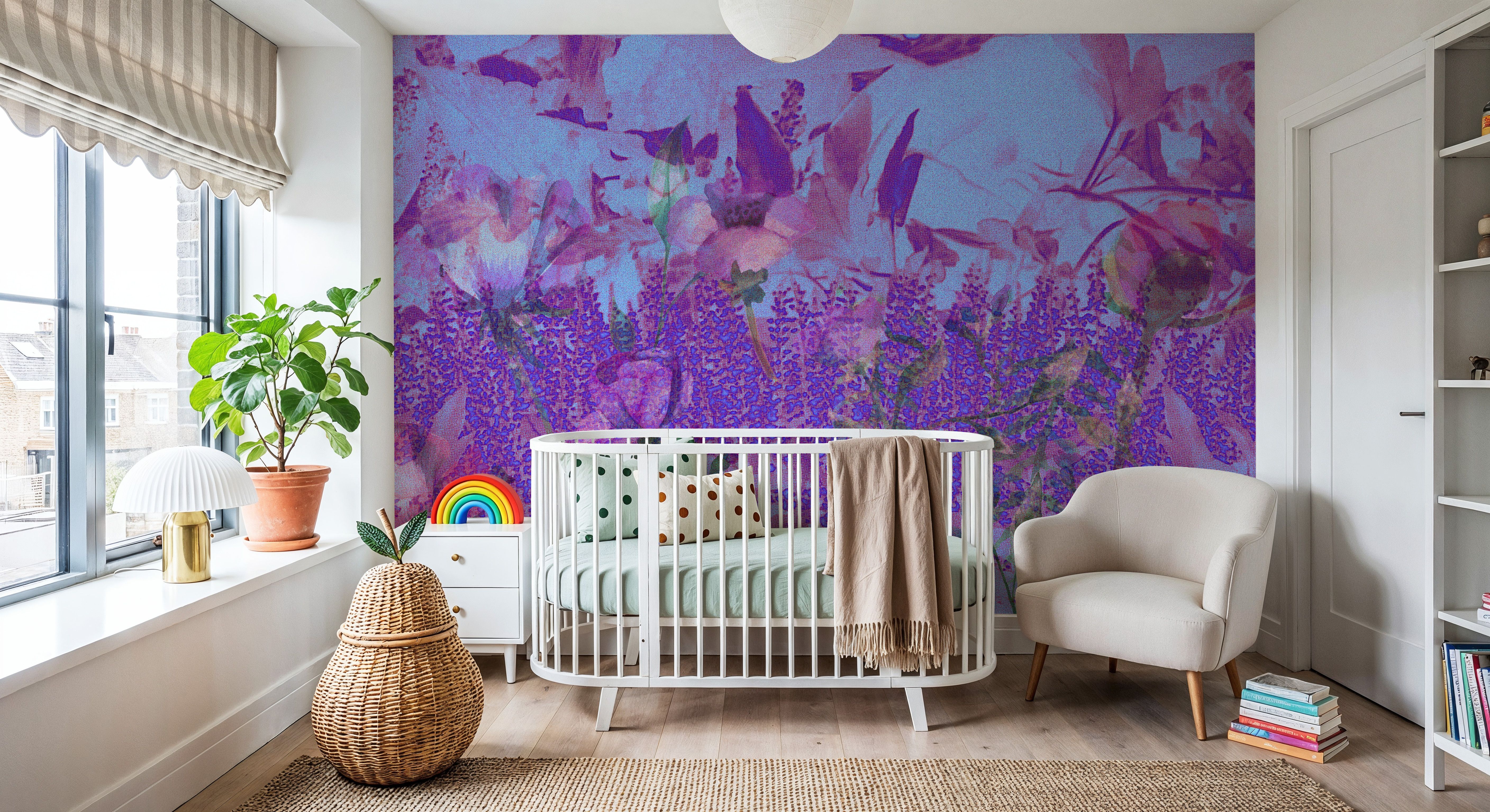 Meadow Memories, Purple, Papel pintado