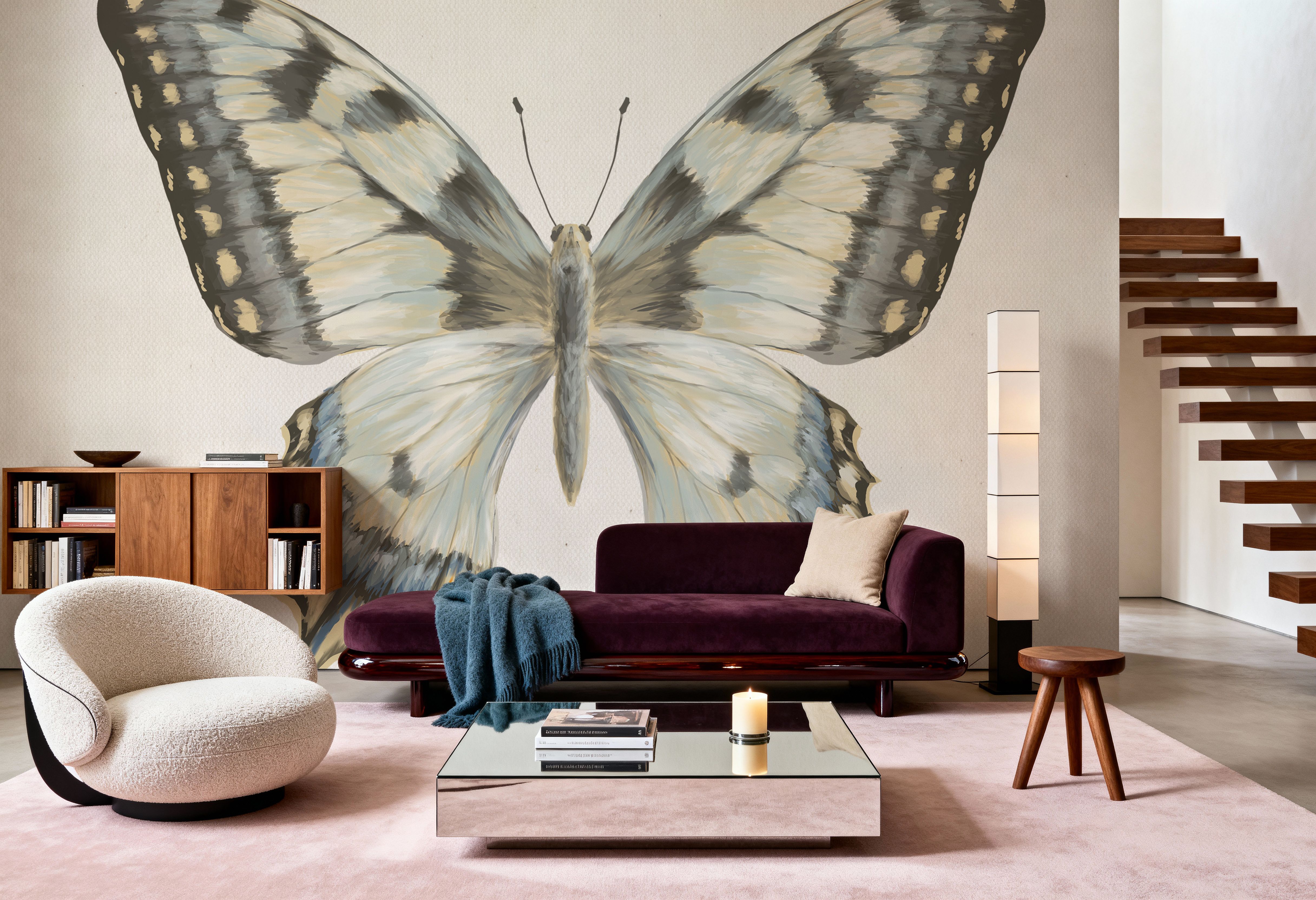 Beetles and Butterflies I Neutral