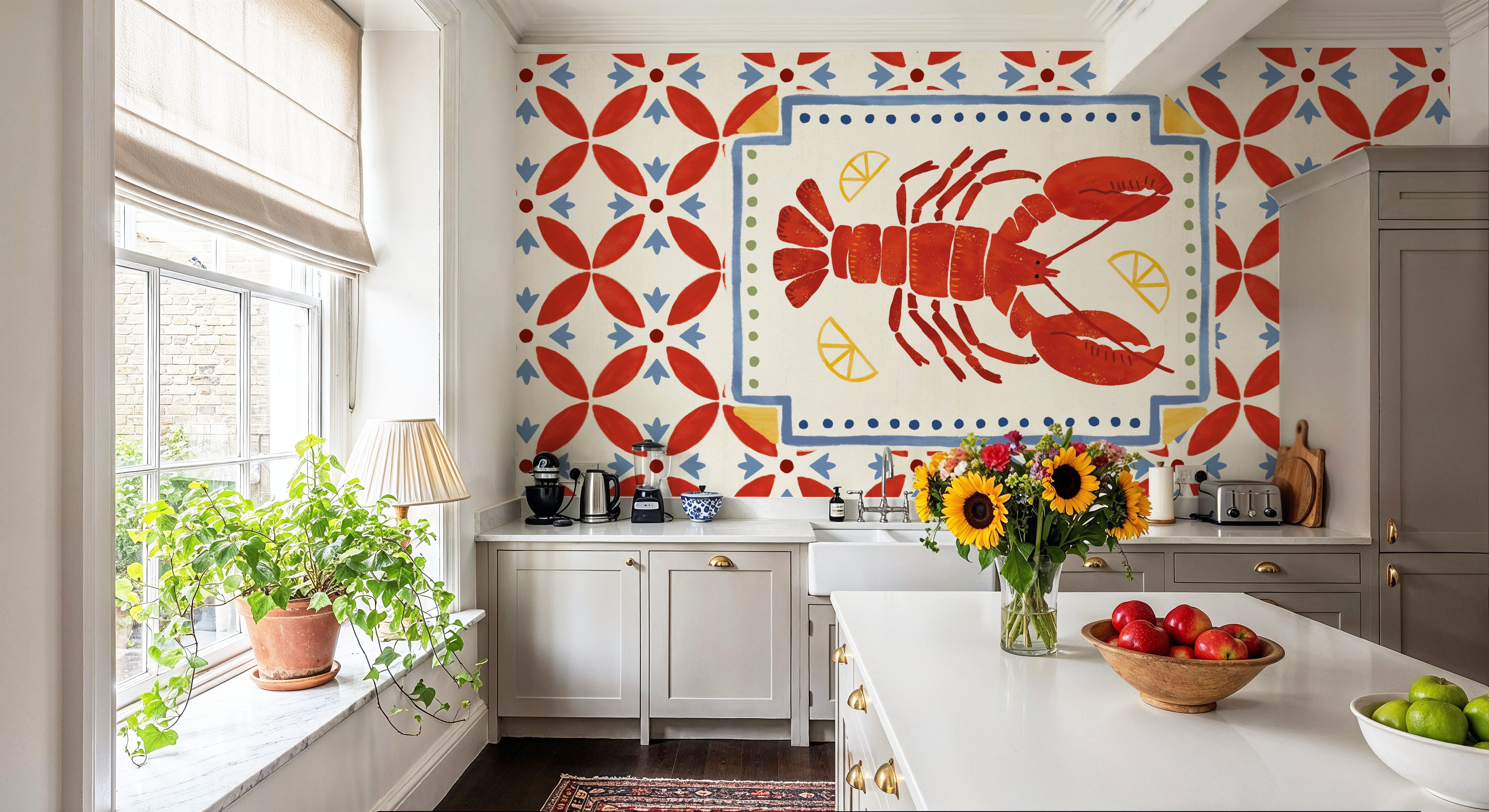 Shellfish Social III, Papel pintado