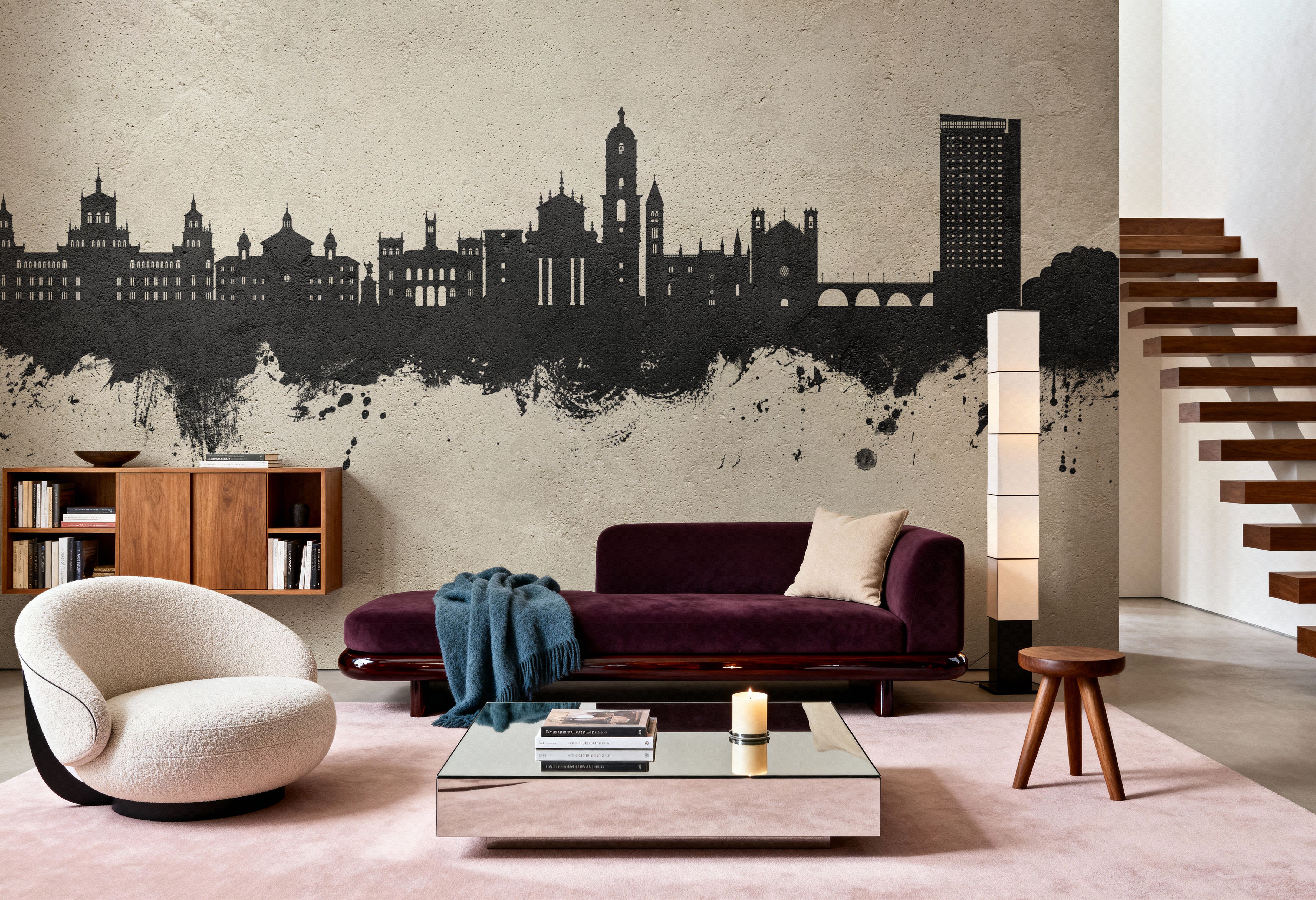 Valladolid Spain Skyline Concrete, Wallpaper