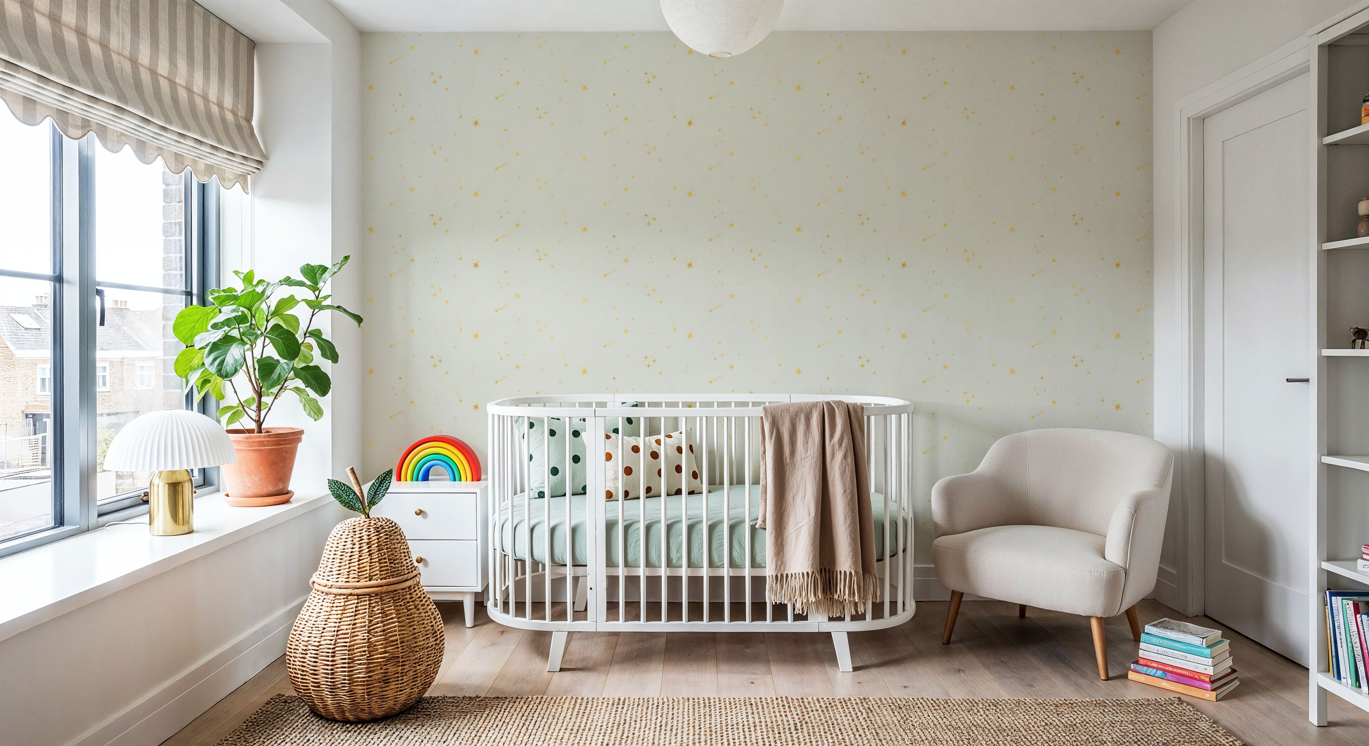 Stardust, Yellow on Ivory