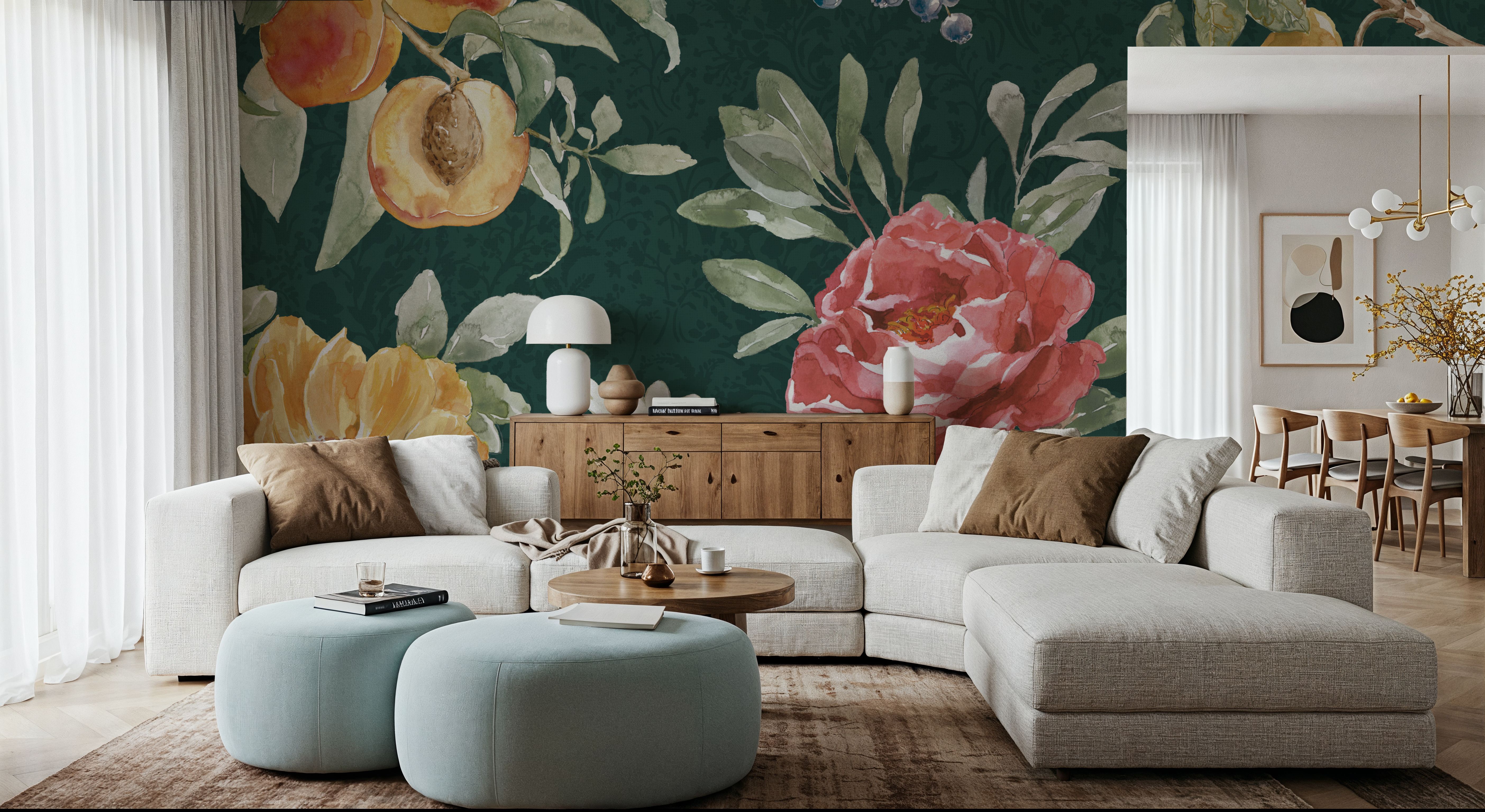 Floral Solitude Green