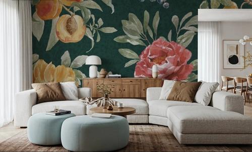 Floral Solitude Green