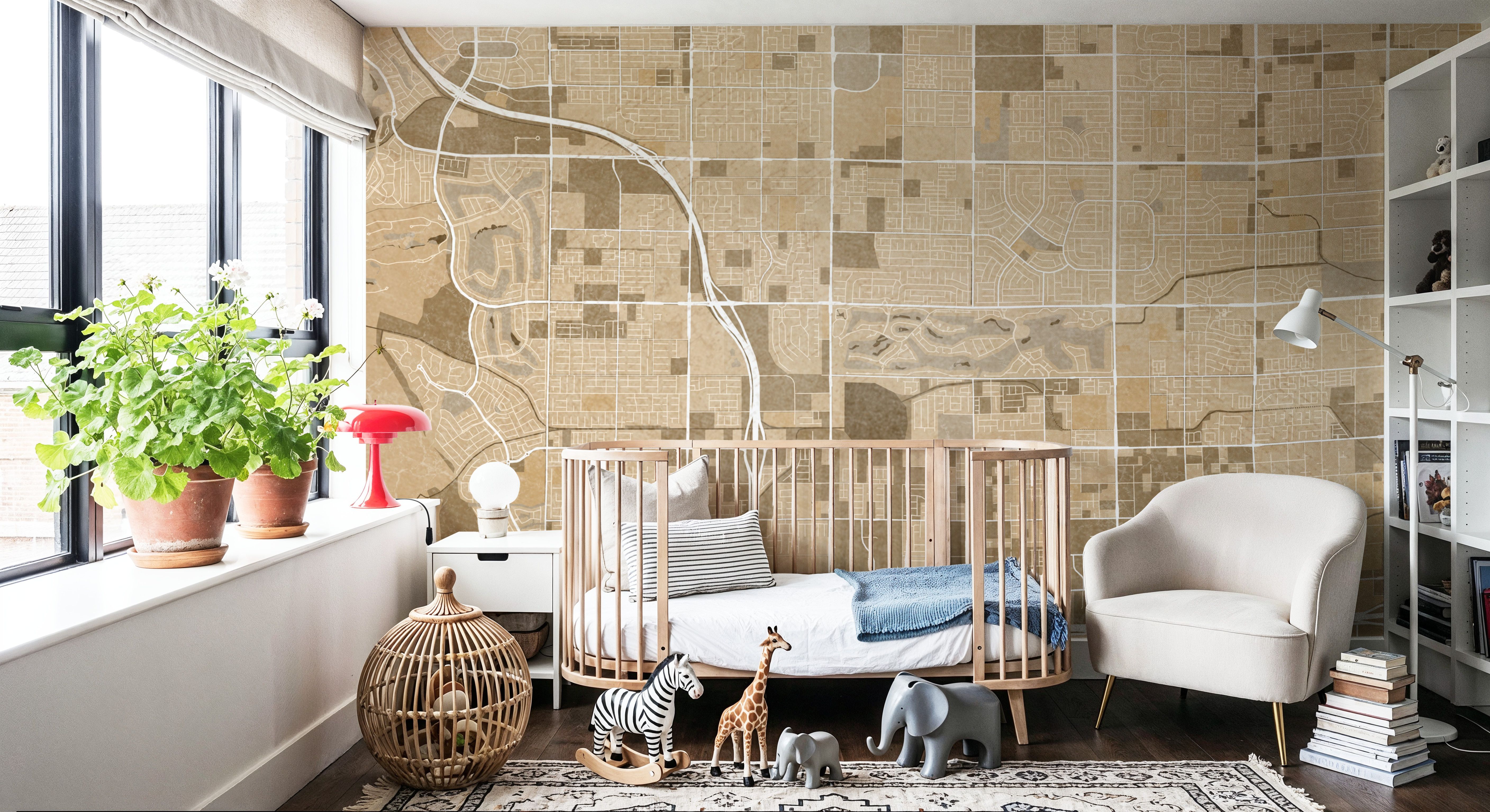 Spring Valley Ochre, Wallpaper