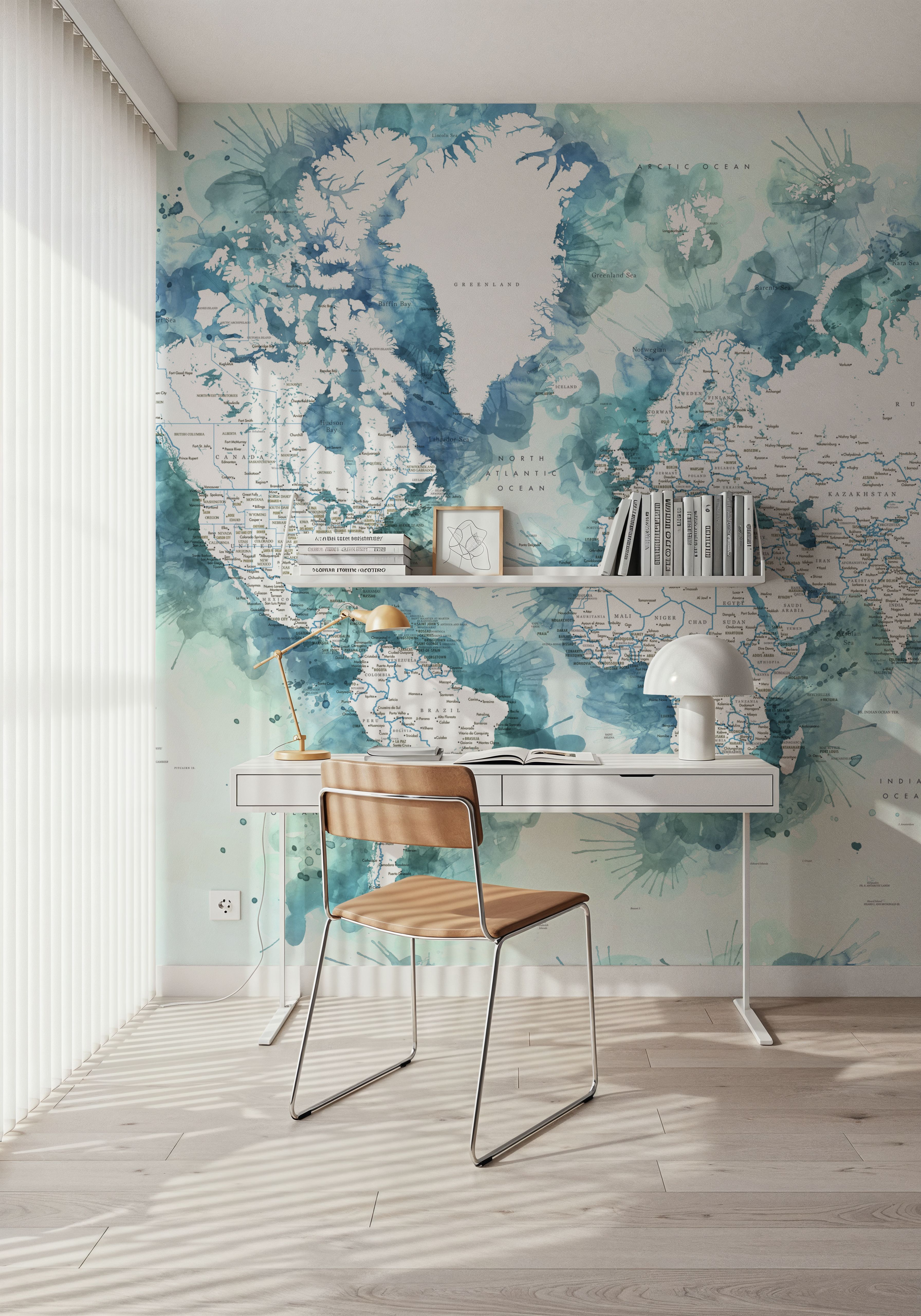 World Map Cities - Shari