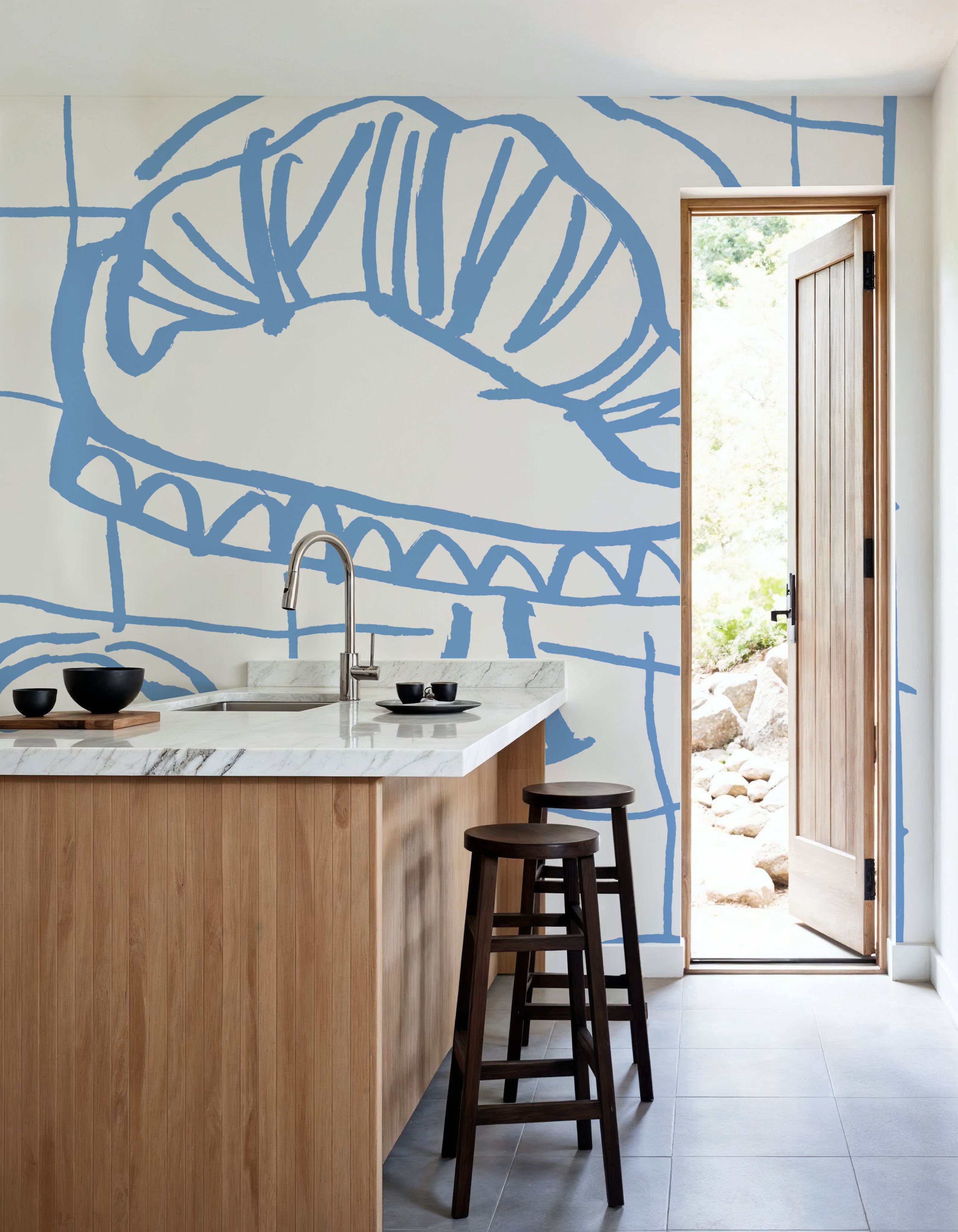 Breakfast Doodles IV White