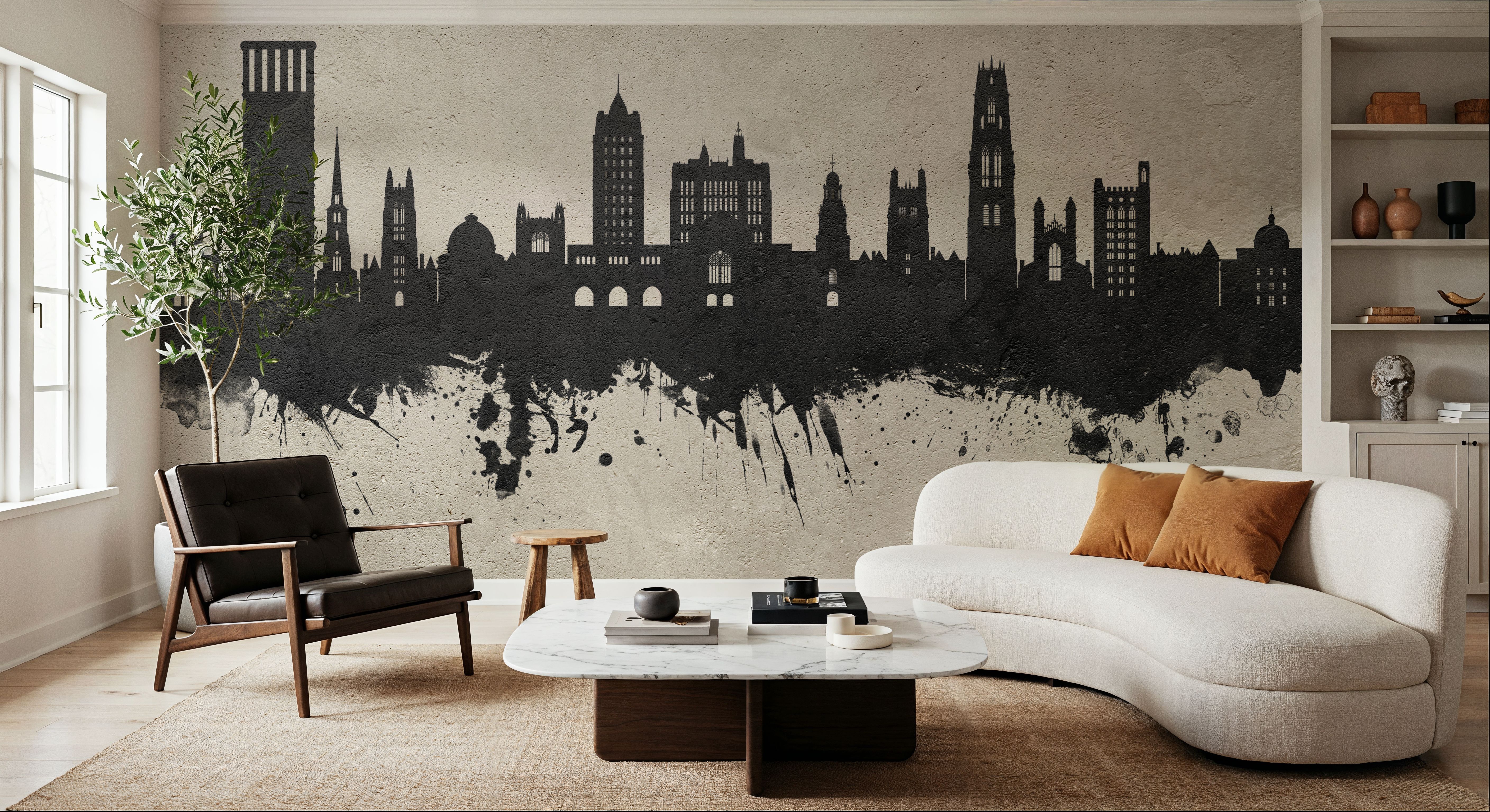 New Haven Connecticut Skyline Concrete