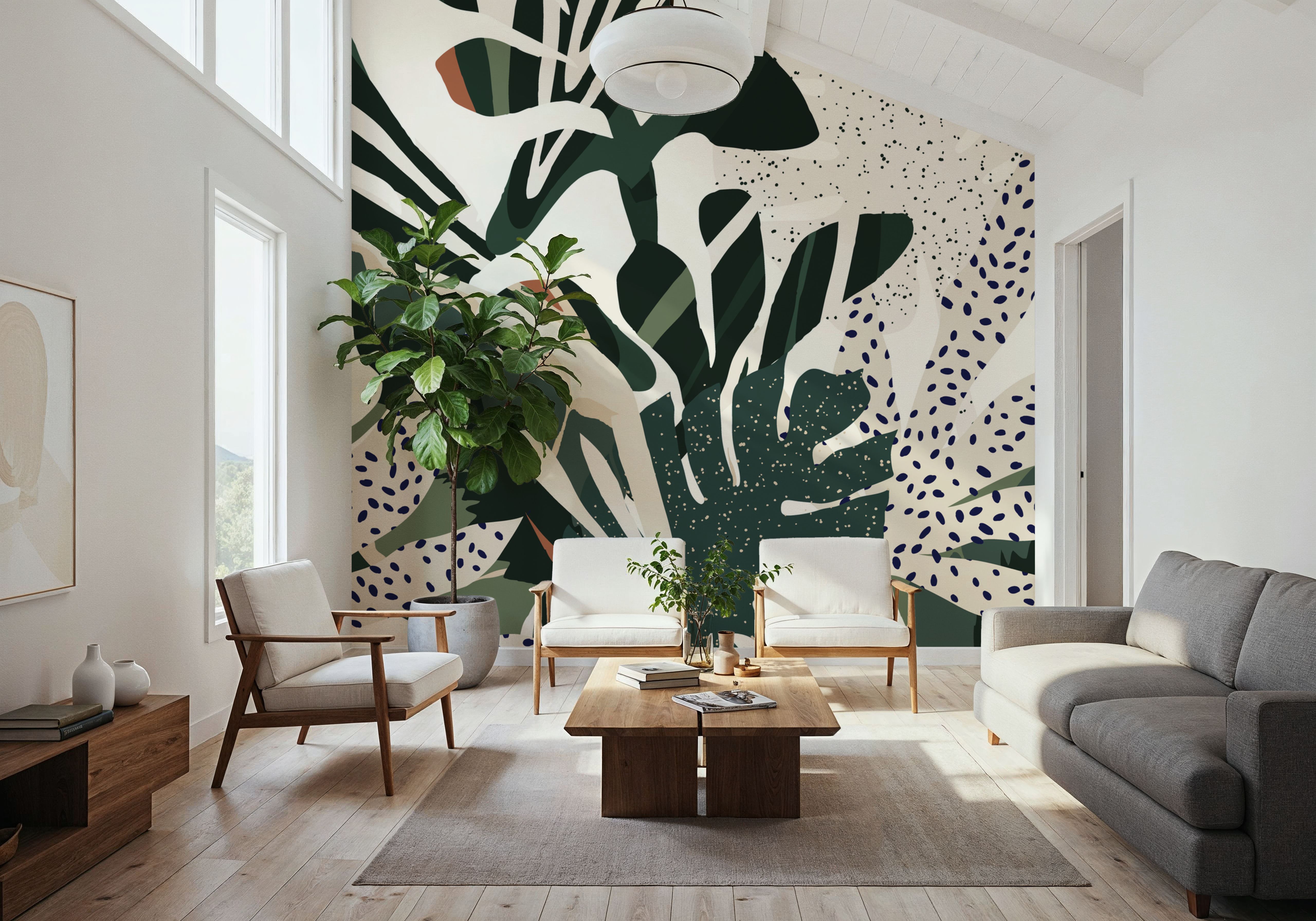 Monstera Vibes, Wallpaper