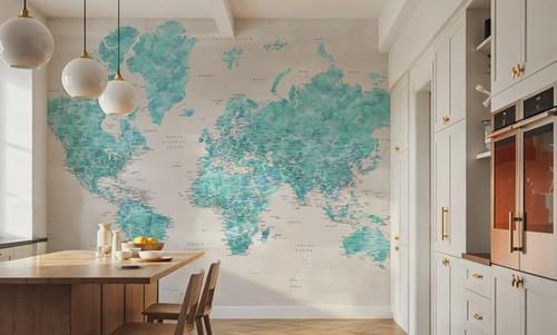 World Map Cities - Harriet