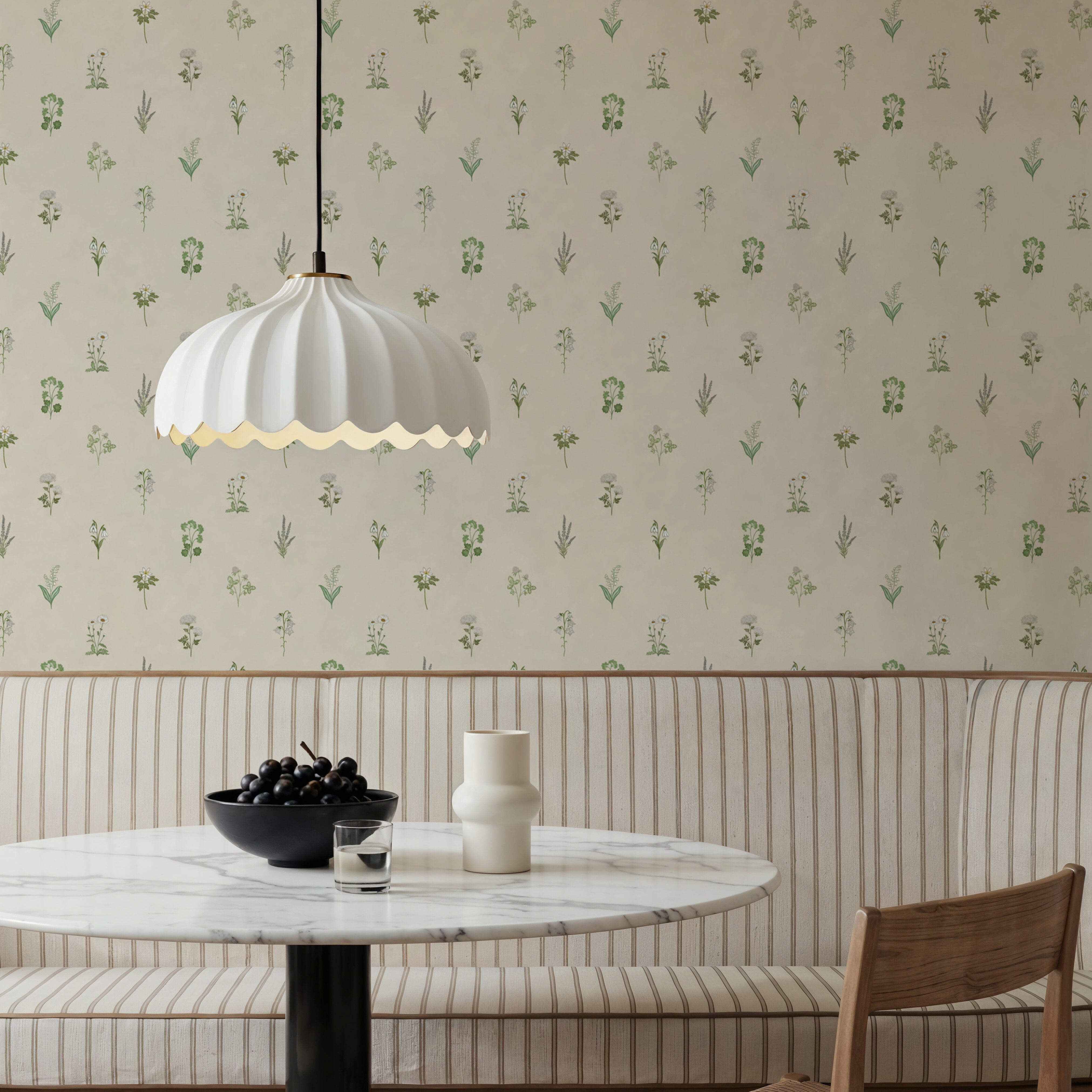 Nordic Flora Ivory, Cream