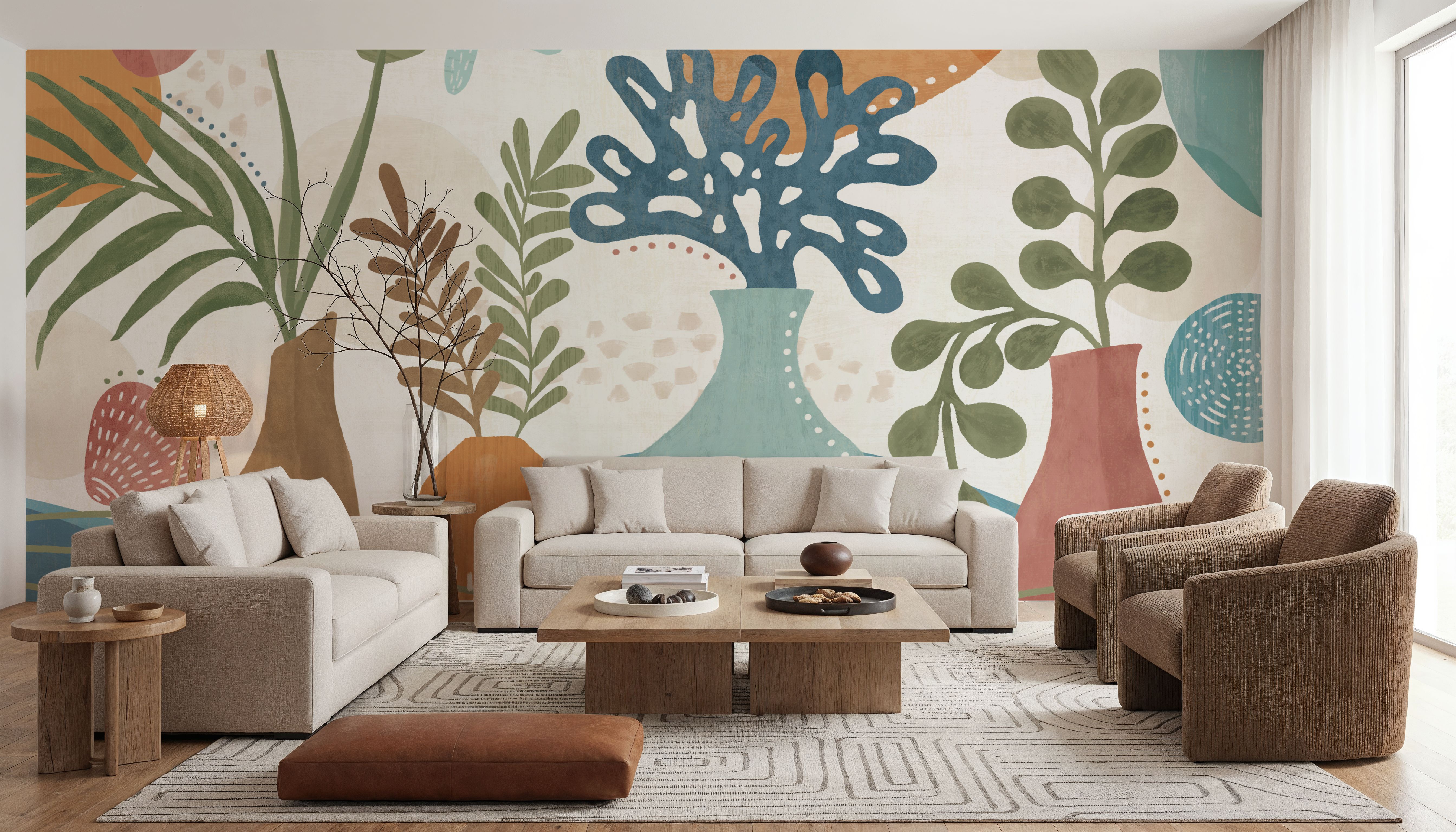 Coastal Flowers, Tapeten