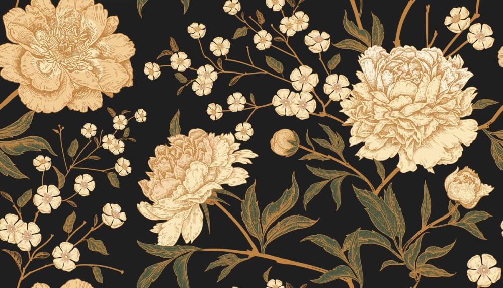 Vintage Peonies Pattern