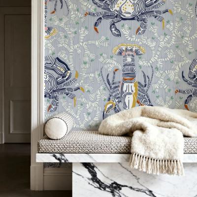 Lobster and Crab Coastal Nostalgia, Grey